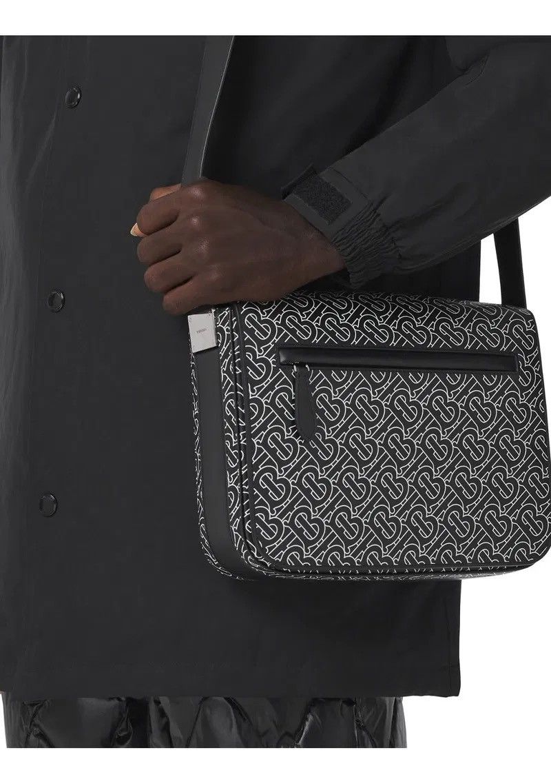 Burberry RARE Designer Burberry Monogram Messenger Bag Size ONE SIZE - 6 Thumbnail