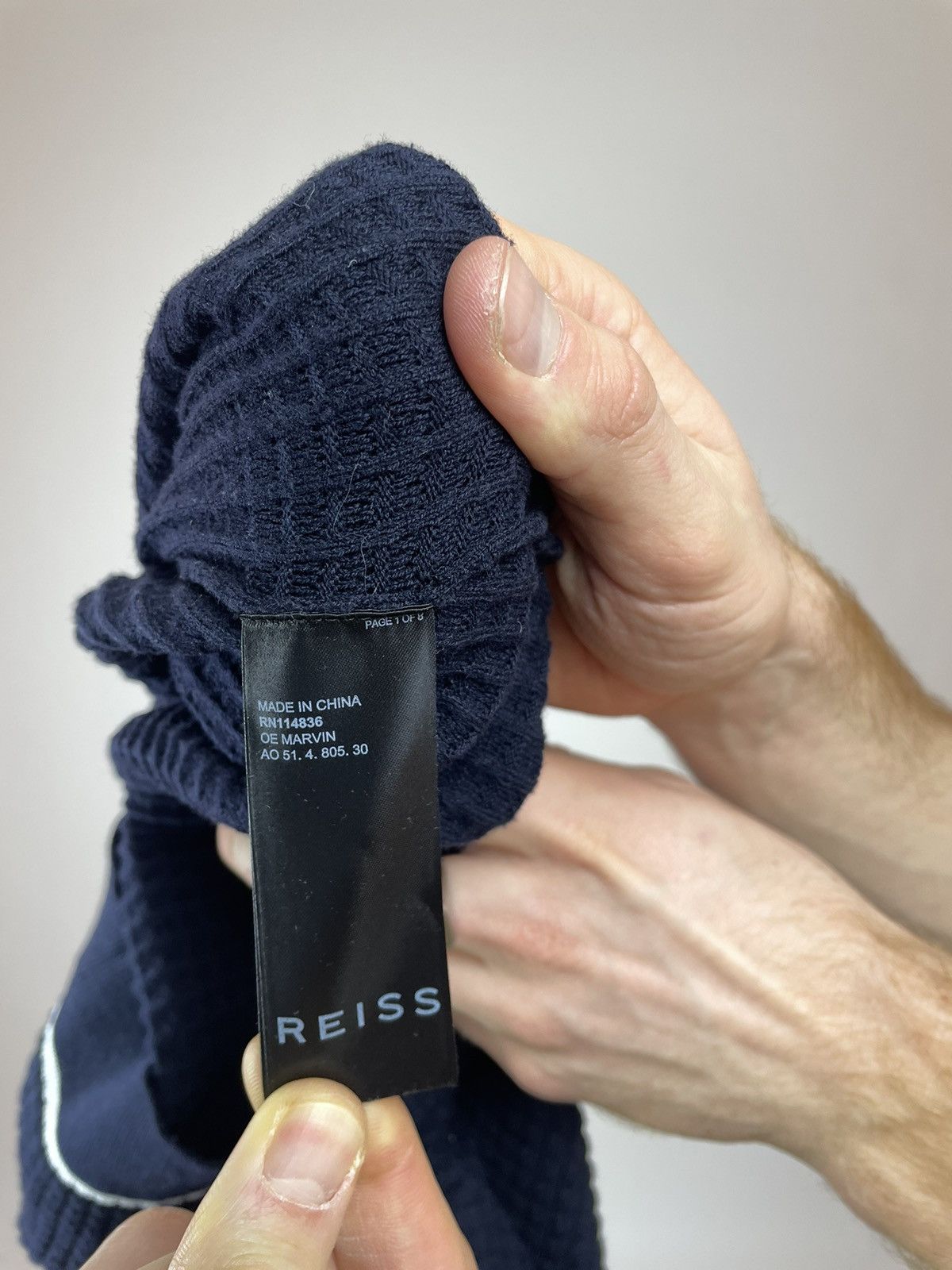 Japanese Brand × Reiss REISS Knit T-shirt Cotton Mens size M Size US M / EU 48-50 / 2 - 7 Thumbnail