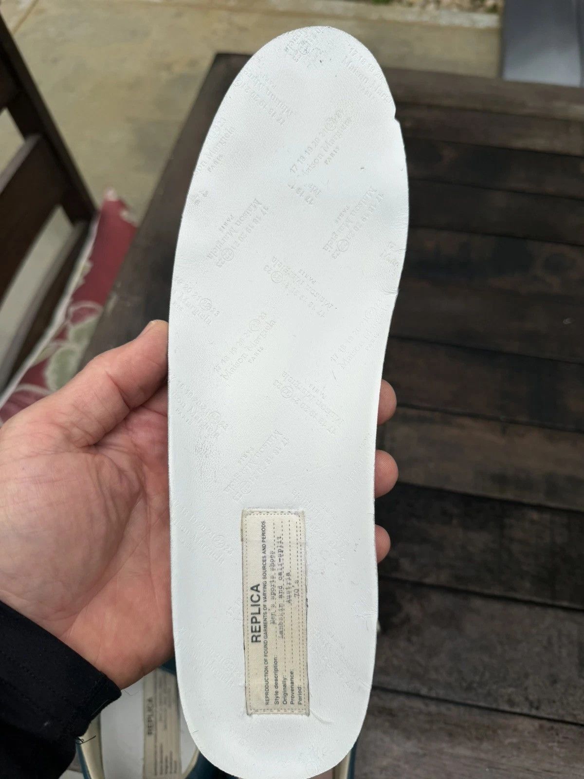 Maison Margiela Maison Margiela Replica GAT Blue 12 45 Low Tops Gum Size US 12 / EU 45 - 8 Thumbnail