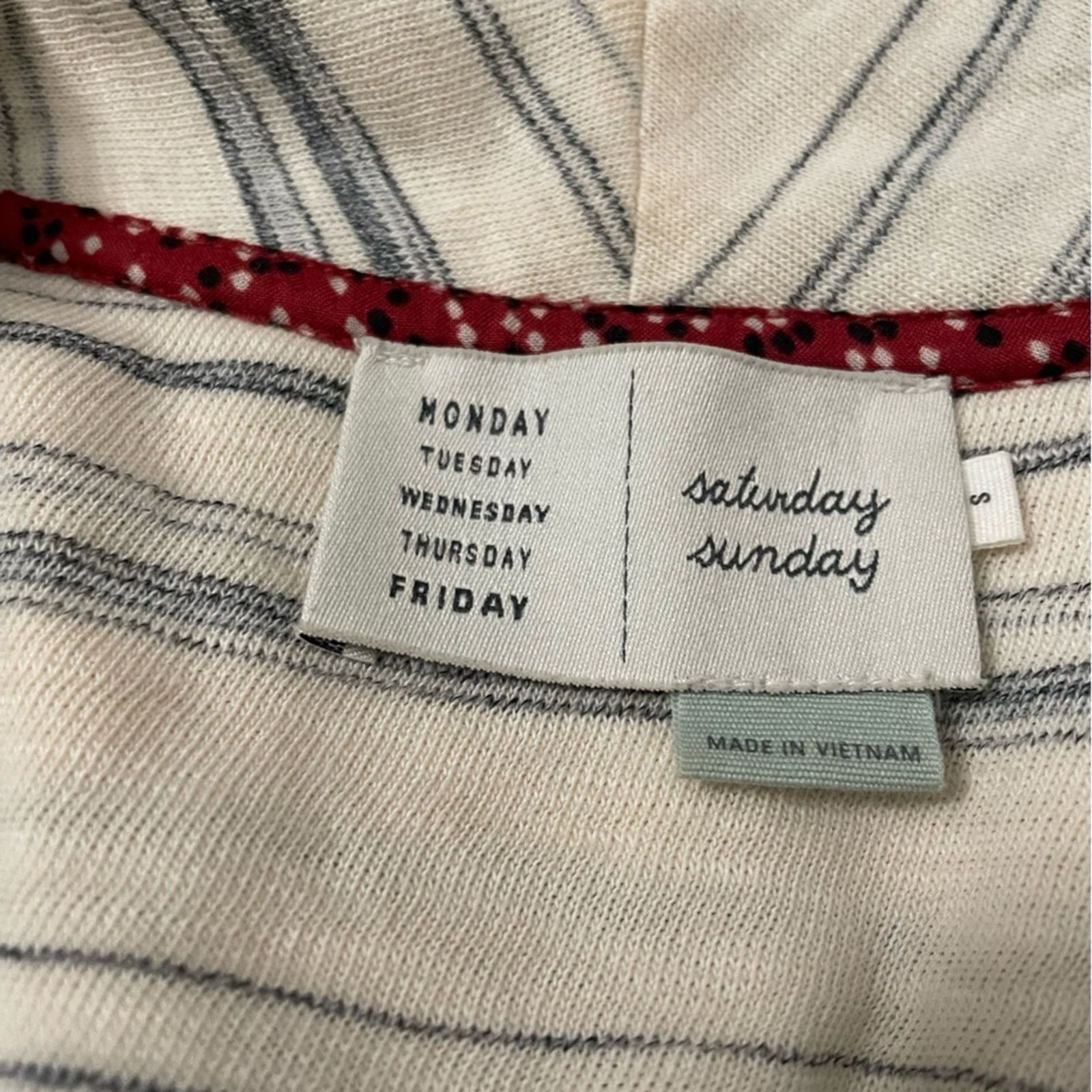 Anthropologie Anthropologie - Striped Cream and Gray Women's Jacket Small Size S / US 4 / IT 40 - 4 Thumbnail