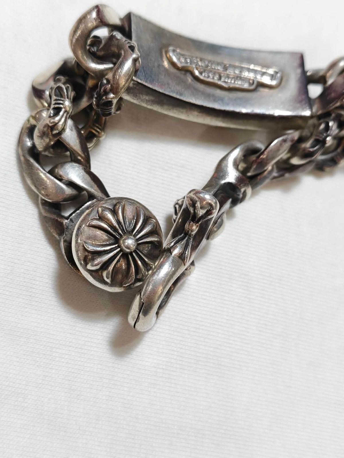 Chrome Hearts Chrome Hearts Dagger ID Bracelet Fancy Links Size ONE SIZE - 14 Thumbnail