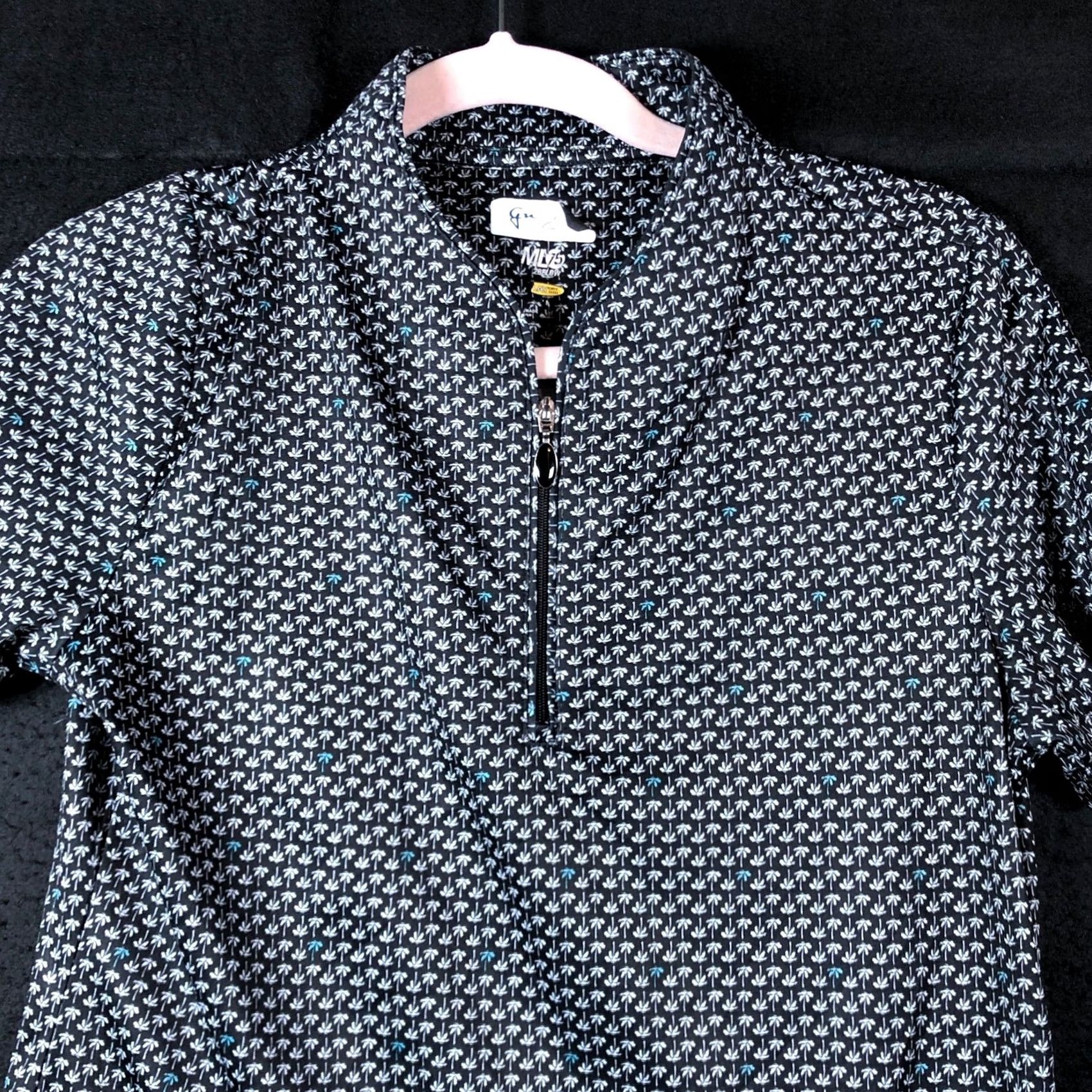 Vintage Greg Norman Womens Shirt Black Palm Tree 1/4 Zip Golf ML75 2 Below Small Size S / US 4 / IT 40 - 2 Thumbnail
