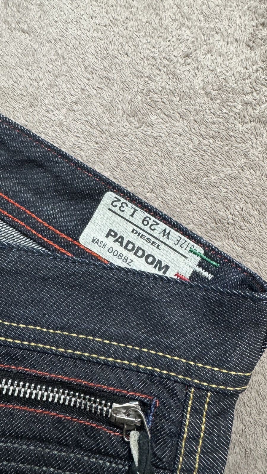 Japanese Brand Diesel Crazy Wash Jeans y2k armani ysl Dior hedi sliminess Size US 29 - 5 Thumbnail