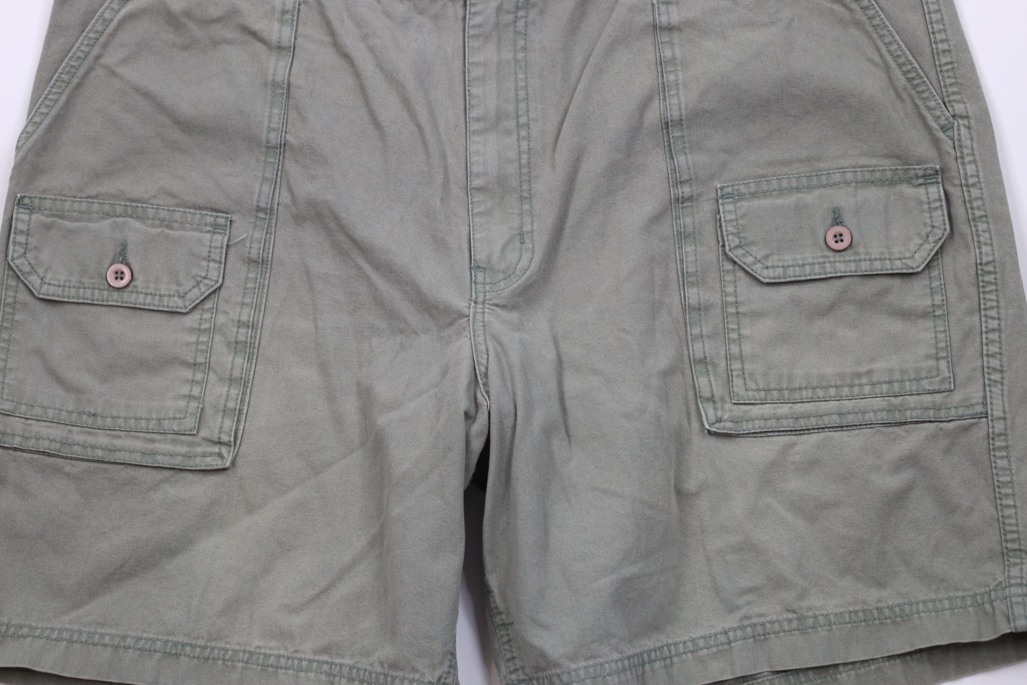 Vintage Vintage 90s Streetwear Above Knee Trekking Cargo Shorts Size US 42 / EU 58 - 3 Thumbnail