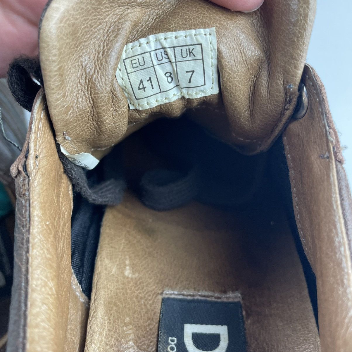 Dolce & Gabbana Y2K DOLCE & GABBANA Sneakers Shoes Brown Leather Sz 8 EUR 41 Size US 8 / EU 41 - 8 Thumbnail