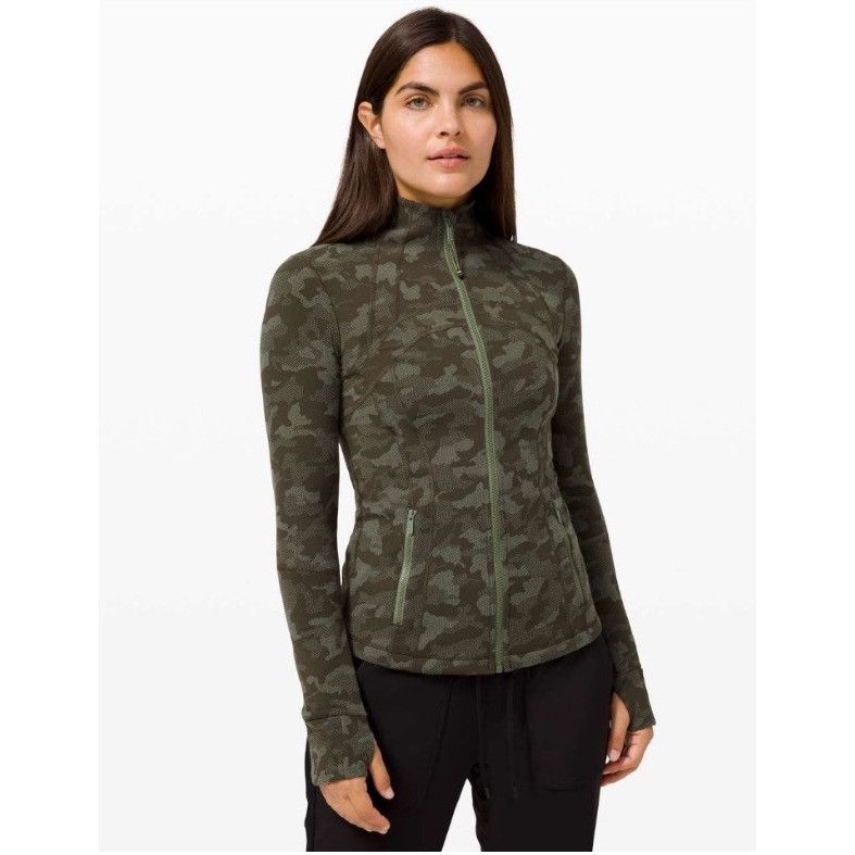 Lululemon Lululemon Define Jacket LuonHeritage Camo Dark Olive Green T Size XS / US 0-2 / IT 36-38 - 1 Thumbnail