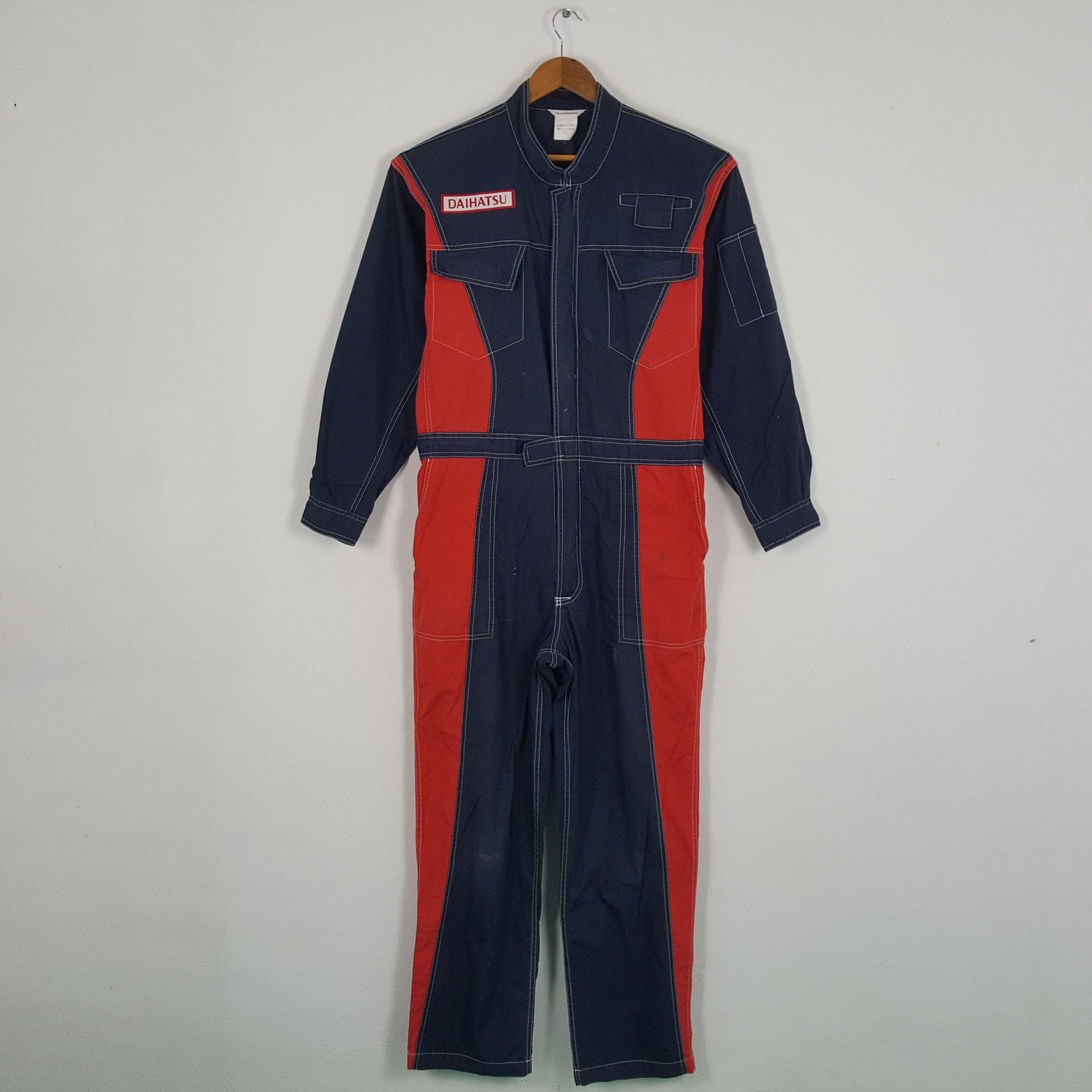 Vintage Vintage DAIHATSU Japanese Motorsports Crew Coverall Jacket Size US XL / EU 56 / 4 - 4 Thumbnail