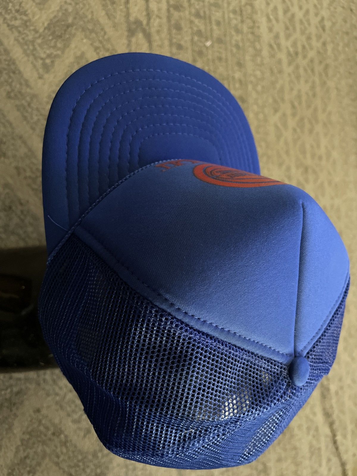 NBA × Nissan Vintage 90s Detroit Pistons Trucker Hat SnapBack Newspapers Size ONE SIZE - 4 Thumbnail