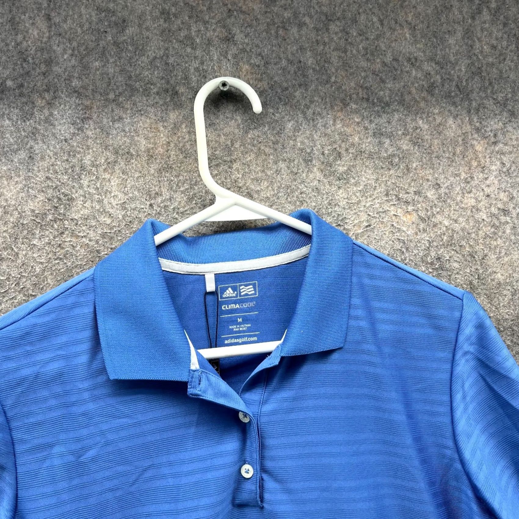 Adidas Adidas Polo Shirt Womens Medium Blue Stripes Preppy Climacool Palmer Golf Club Shirt Size M / US 6-8 / IT 42-44 - 7 Thumbnail