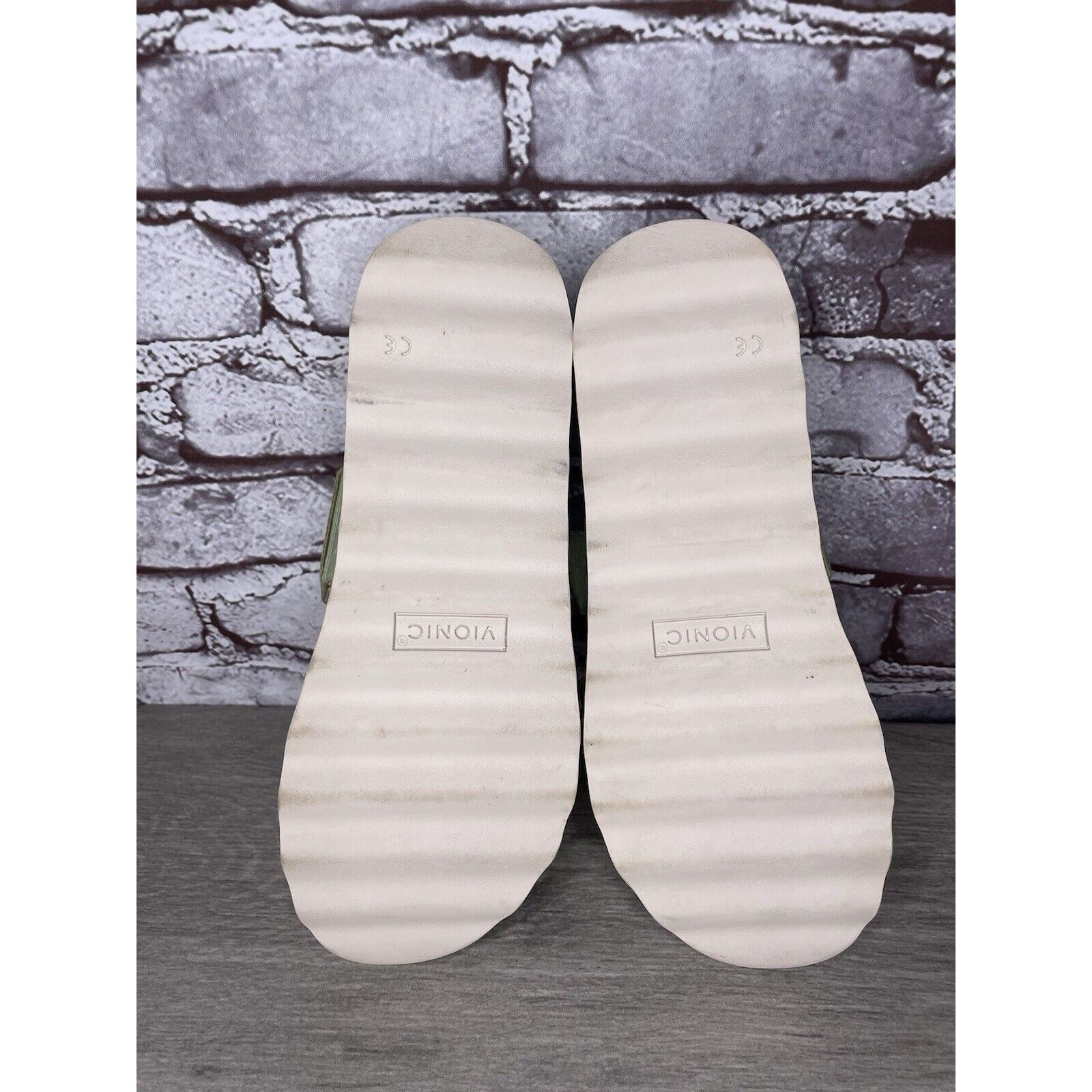 Other Vionic Brandie Mint Green Double Strap Slide Vegan Sandals W Size US 8 / IT 38 - 17 Thumbnail