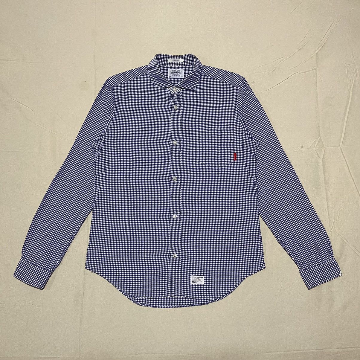 Japanese Brand × Wtaps WTAPS Gingham Sanghai Collar Button Up Shirt Size US S / EU 44-46 / 1 - 1 Thumbnail
