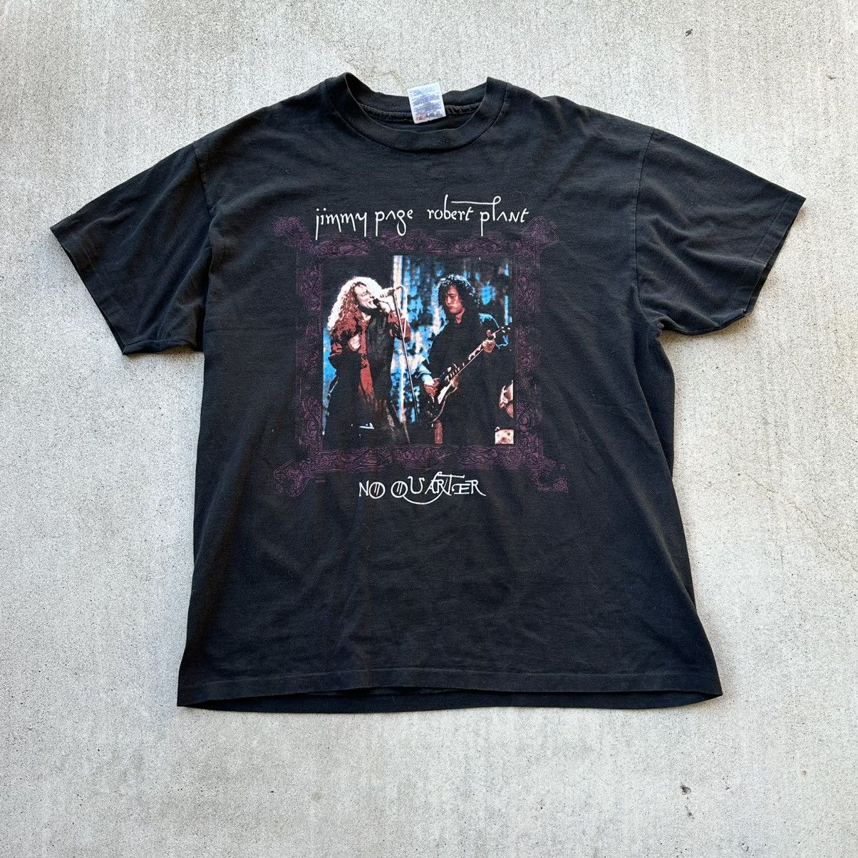 Hanes Vintage Led Zeppelin T Shirt 90s No Quater Paige Plant XL Size US XL / EU 56 / 4 - 1 Thumbnail