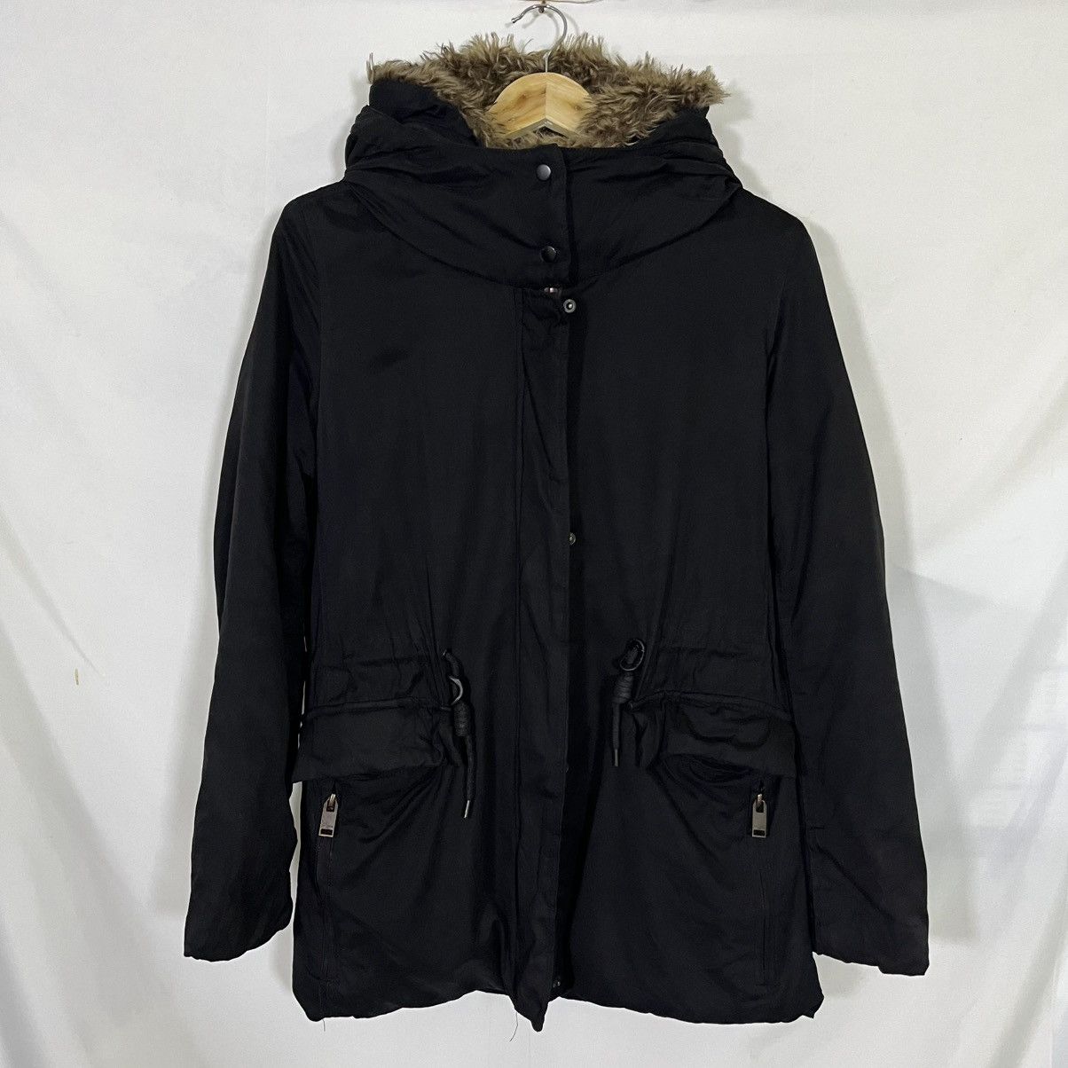If Six Was Nine PULL AND BEAR FUR DOUBLE ZIPPER HOODED JACKET Size US M / EU 48-50 / 2 - 3 Thumbnail