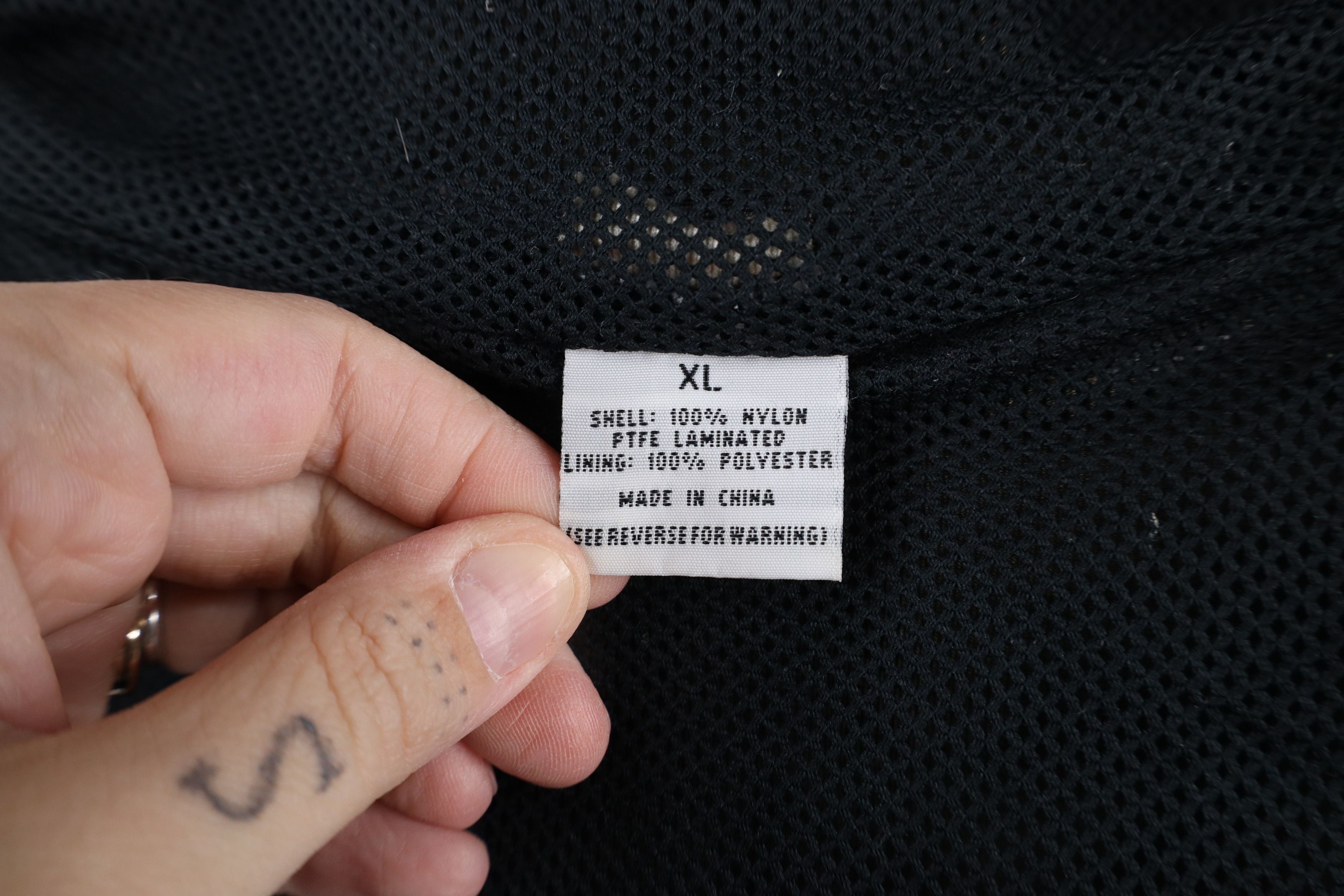 Goretex × Vintage Vintage 90s Goretex Workwear Waterproof Hooded Jacket Black Size US XL / EU 56 / 4 - 9 Thumbnail