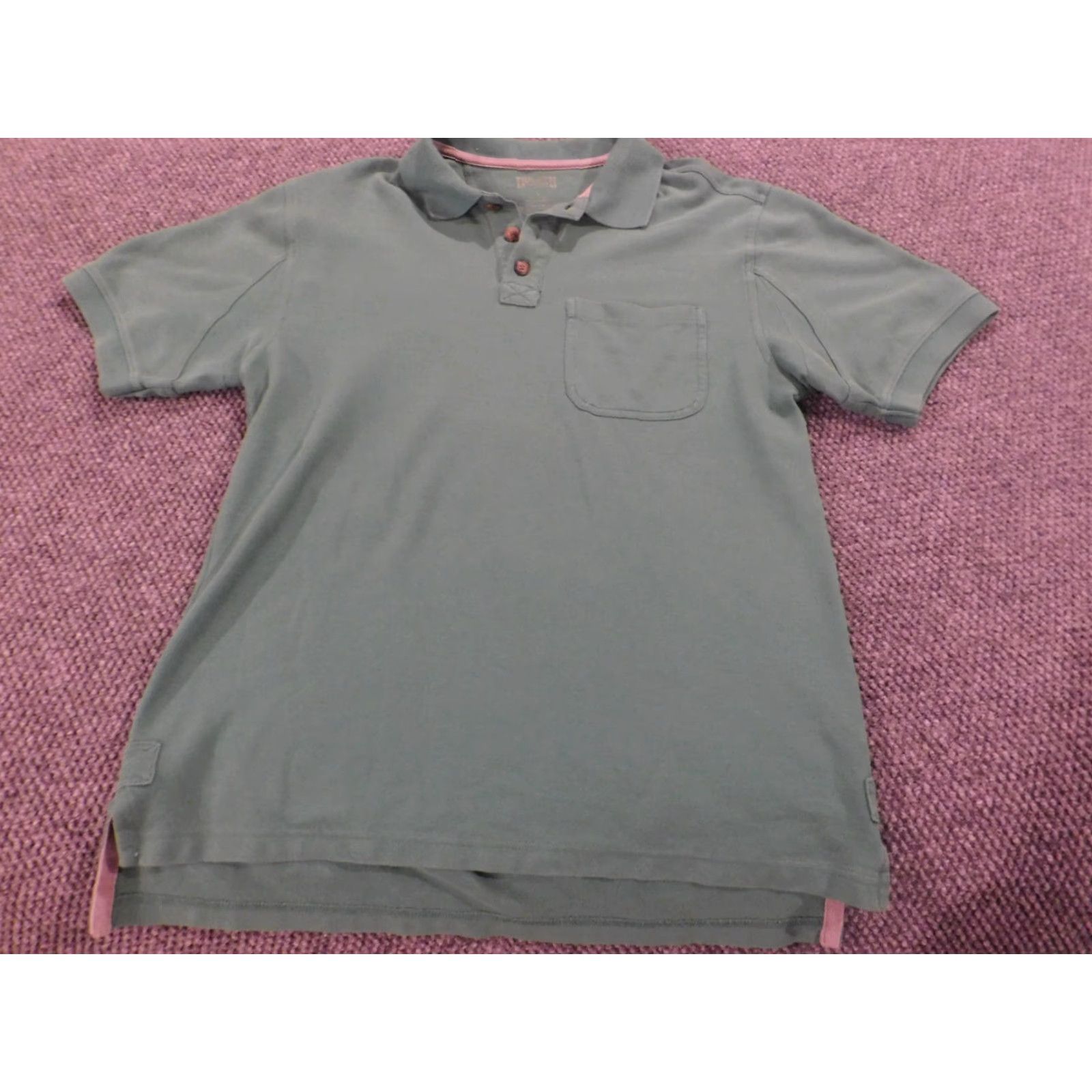 Duluth Trading Company Duluth Polo Shirt Mens Small Green Classic Knit Polyester Short Sleeve Collared Logo All Seasons Golf Size US S / EU 44-46 / 1 - 2 Thumbnail
