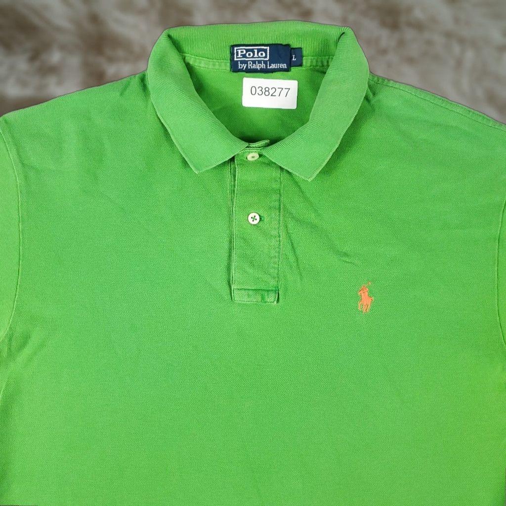 Ralph Lauren Ralph Lauren Polo Shirt Men L Green Cotton Short Sleeve Logo Regular Fit Shirt Mens Size US L / EU 52-54 / 3 - 1 Thumbnail