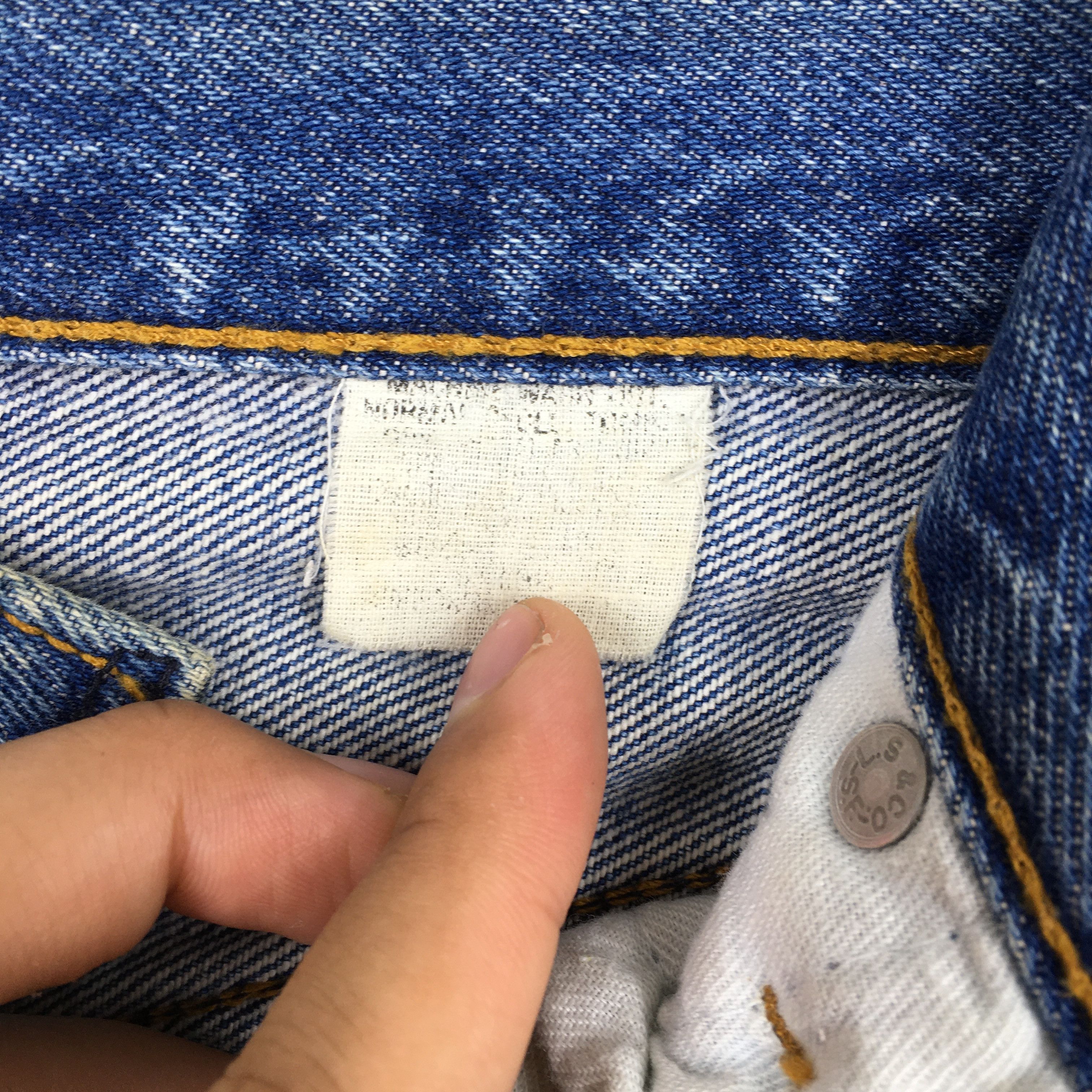 Levi's Size 27x30 Vintage 90s Levi's 501 Faded Blue Jeans S409 Size 27" / US 4 / IT 40 - 8 Thumbnail