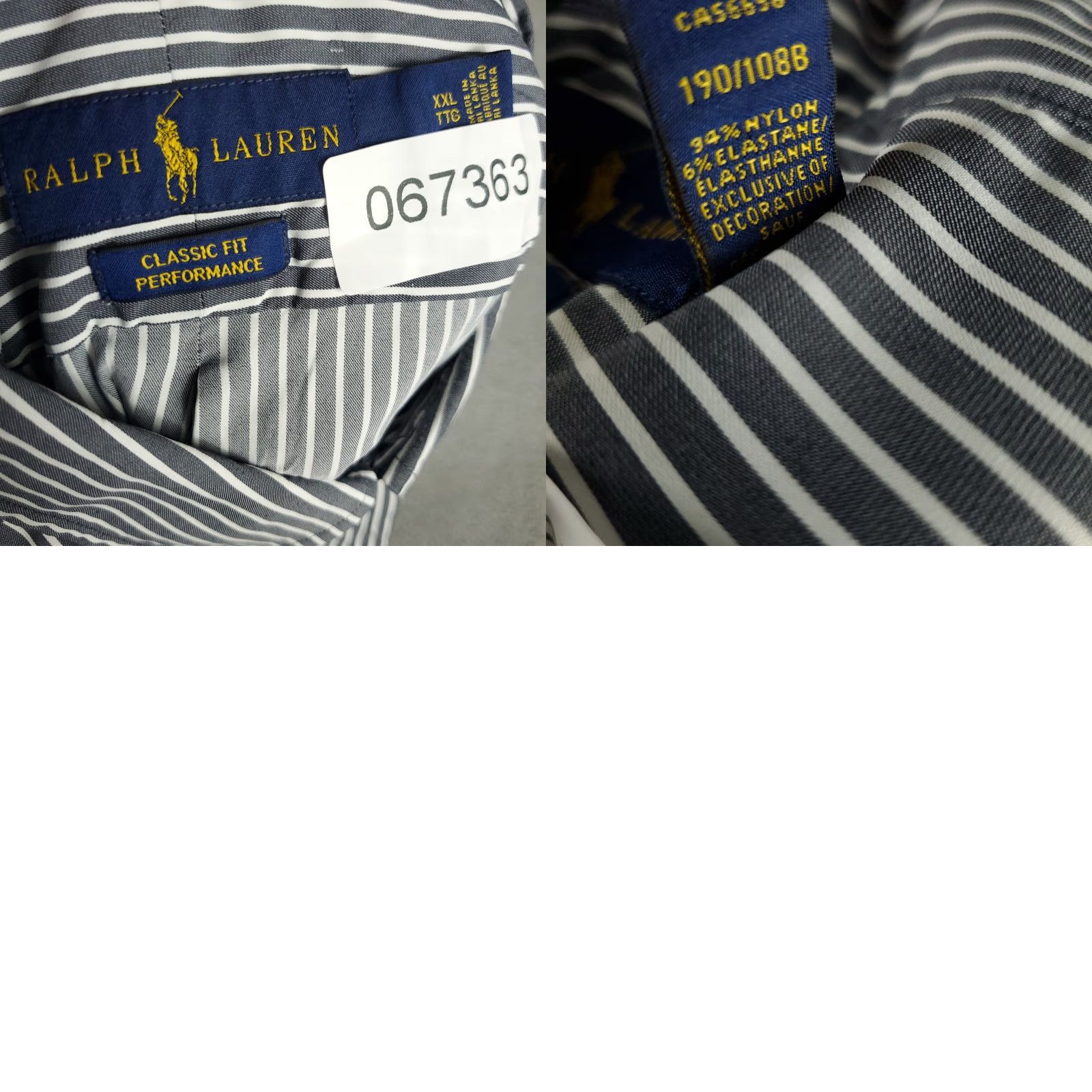 Ralph Lauren Ralph Lauren Shirt Mens 2XL Blue Nylon Striped Button-Up Pony Logo Collared Long Sleeve Button-Down Vintage? Size US XXL / EU 58 / 5 - 8 Thumbnail