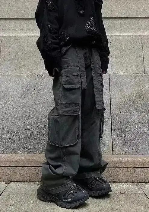 Japanese Brand Multi-Pocket Utility Grunge Cargo Pants Size US 30 / EU 46 - 1 Thumbnail