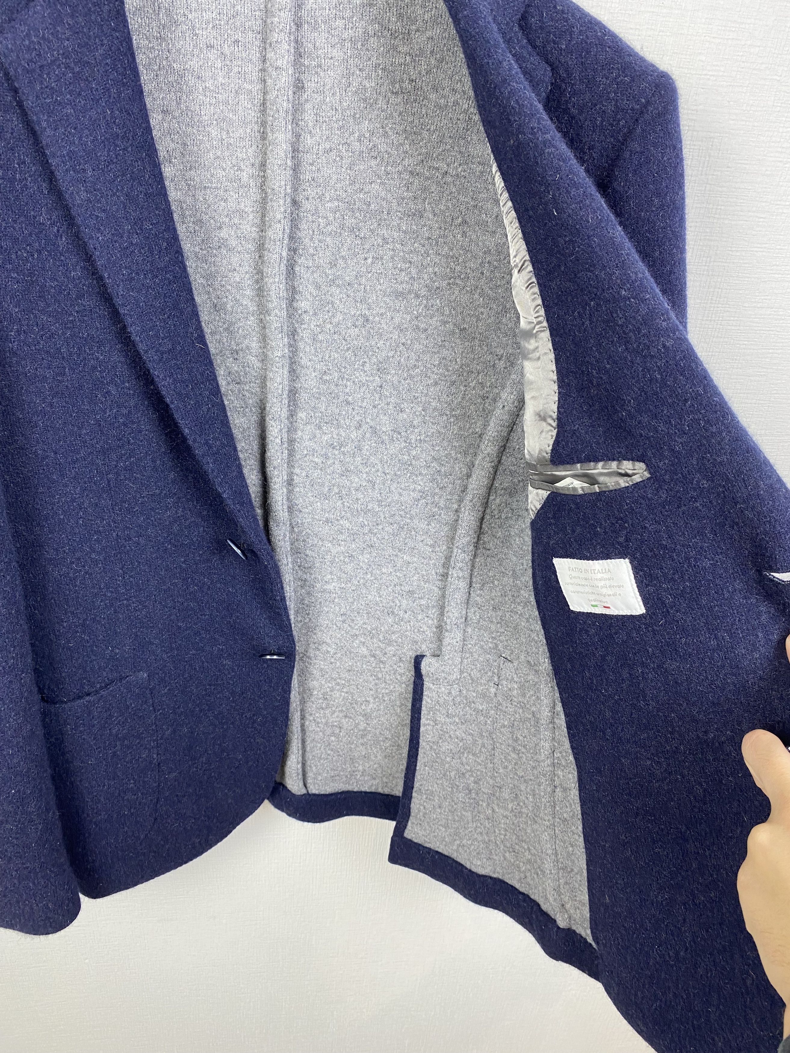 Other Fugato Italia 1974 Wool-Angora Soft Blazer size IT48 Size 38R - 8 Thumbnail