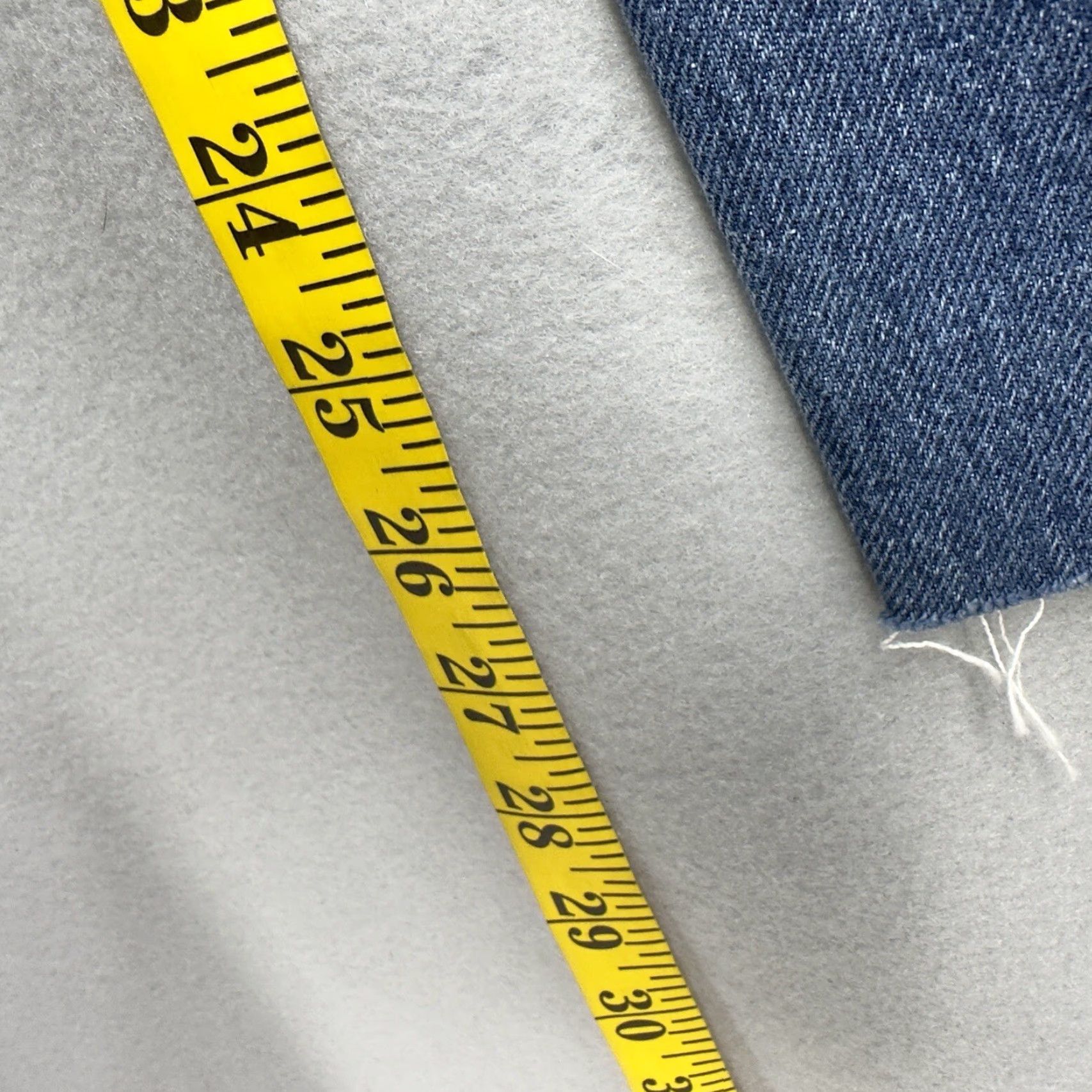 Vintage Redone Jeans Womens 24 Mid Rise Button Fly Straight Leg Painted Boho Denim Blue 5-Pocket Design Style Straight Vintage No Brand Redone Size 42" / US 20 - 7 Thumbnail