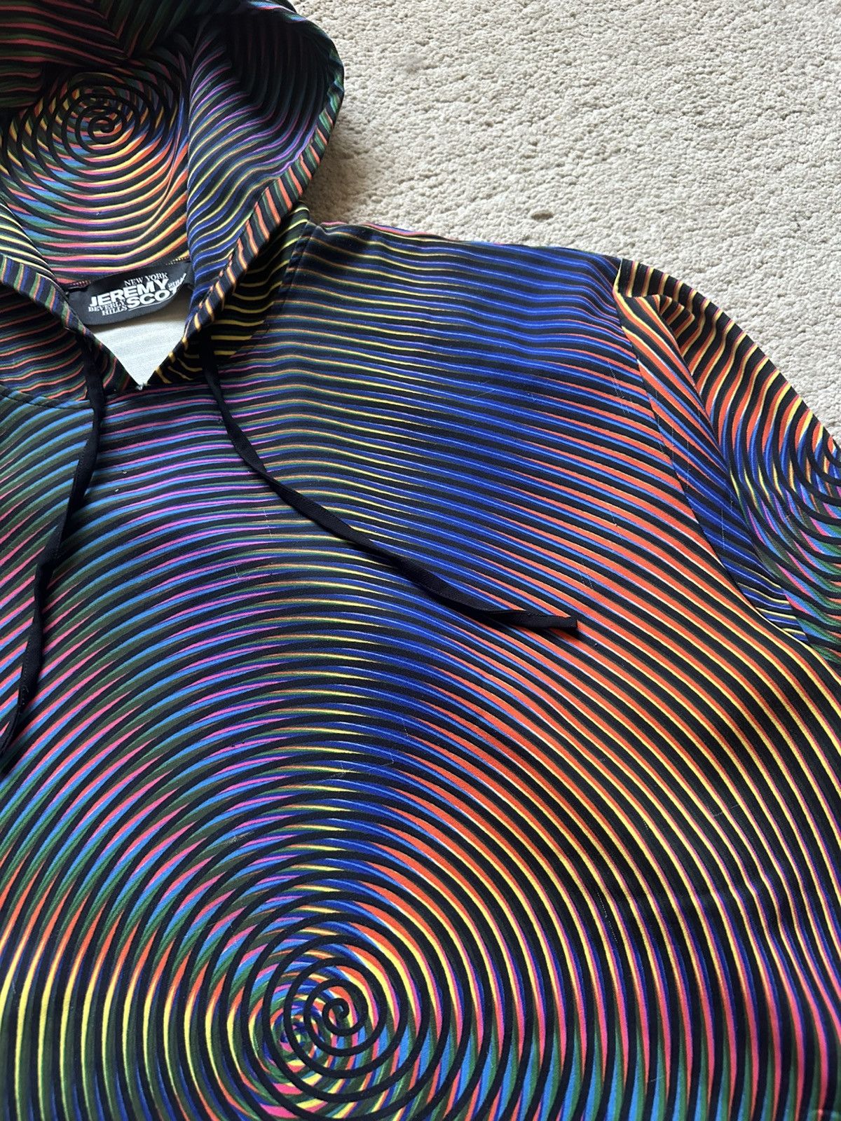 Jeremy Scott 2000s Jeremy Scott LSD Psychedelic Spiral Illusion Hoodie Size US M / EU 48-50 / 2 - 4 Thumbnail