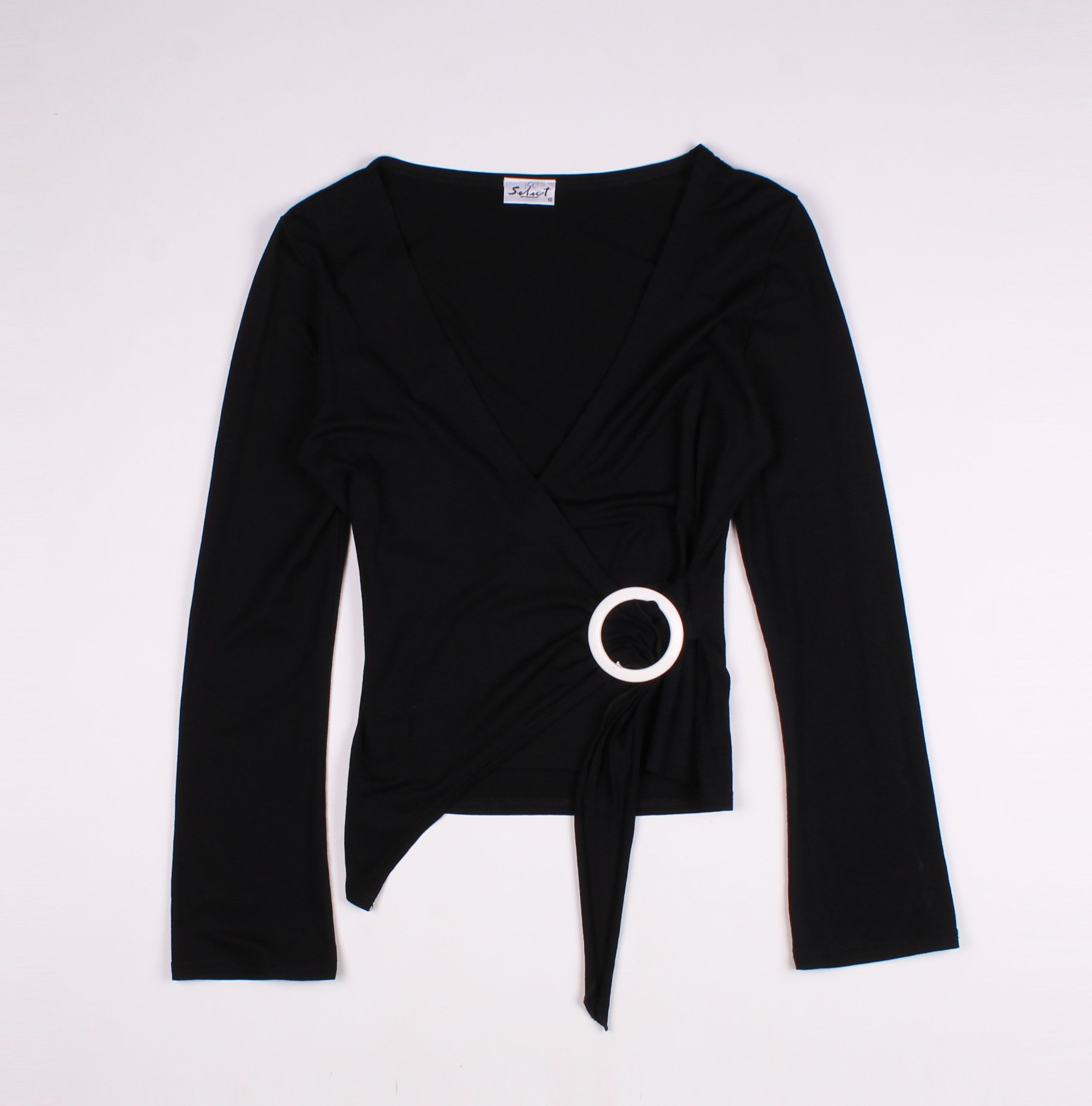 Vintage Vintage Select Y2K Deep V-neck Wrap Long Sleeve Top Size M / US 6-8 / IT 42-44 - 4 Thumbnail