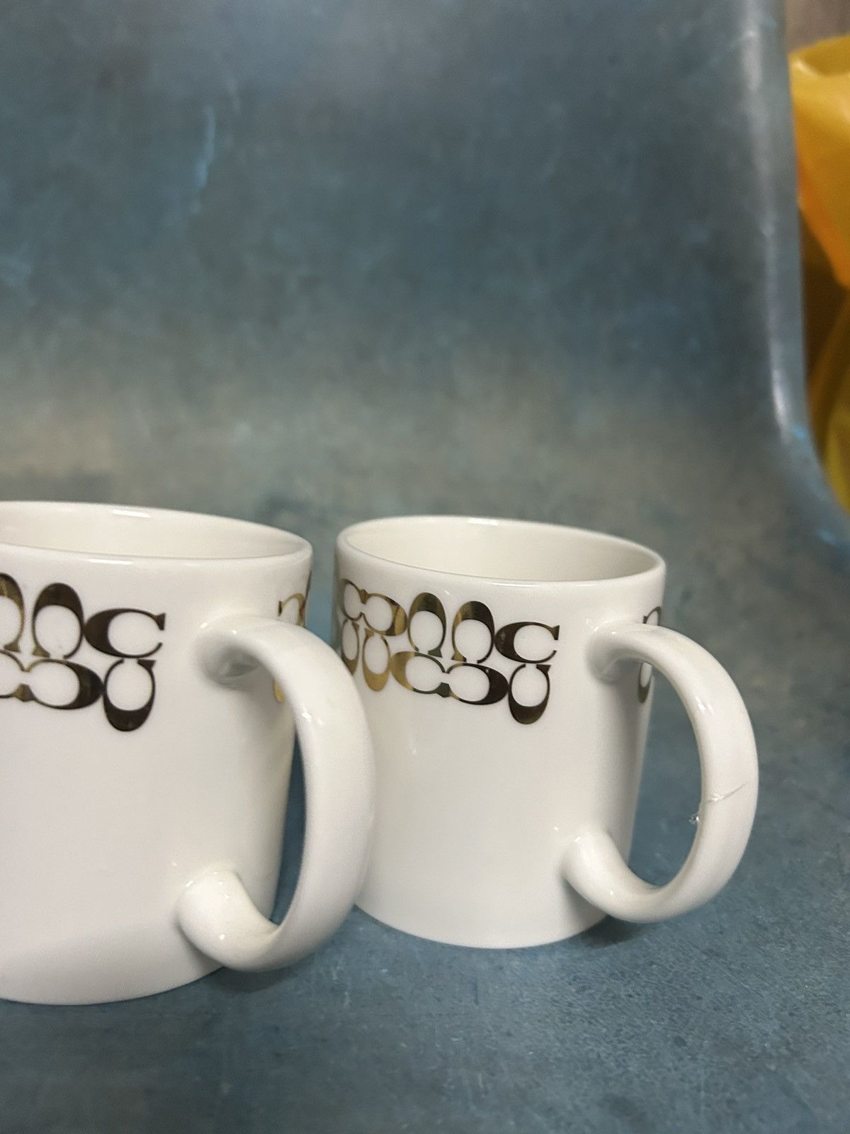 Coach Signature Monogram Gold Exclusive Mugs Size ONE SIZE - 9 Thumbnail