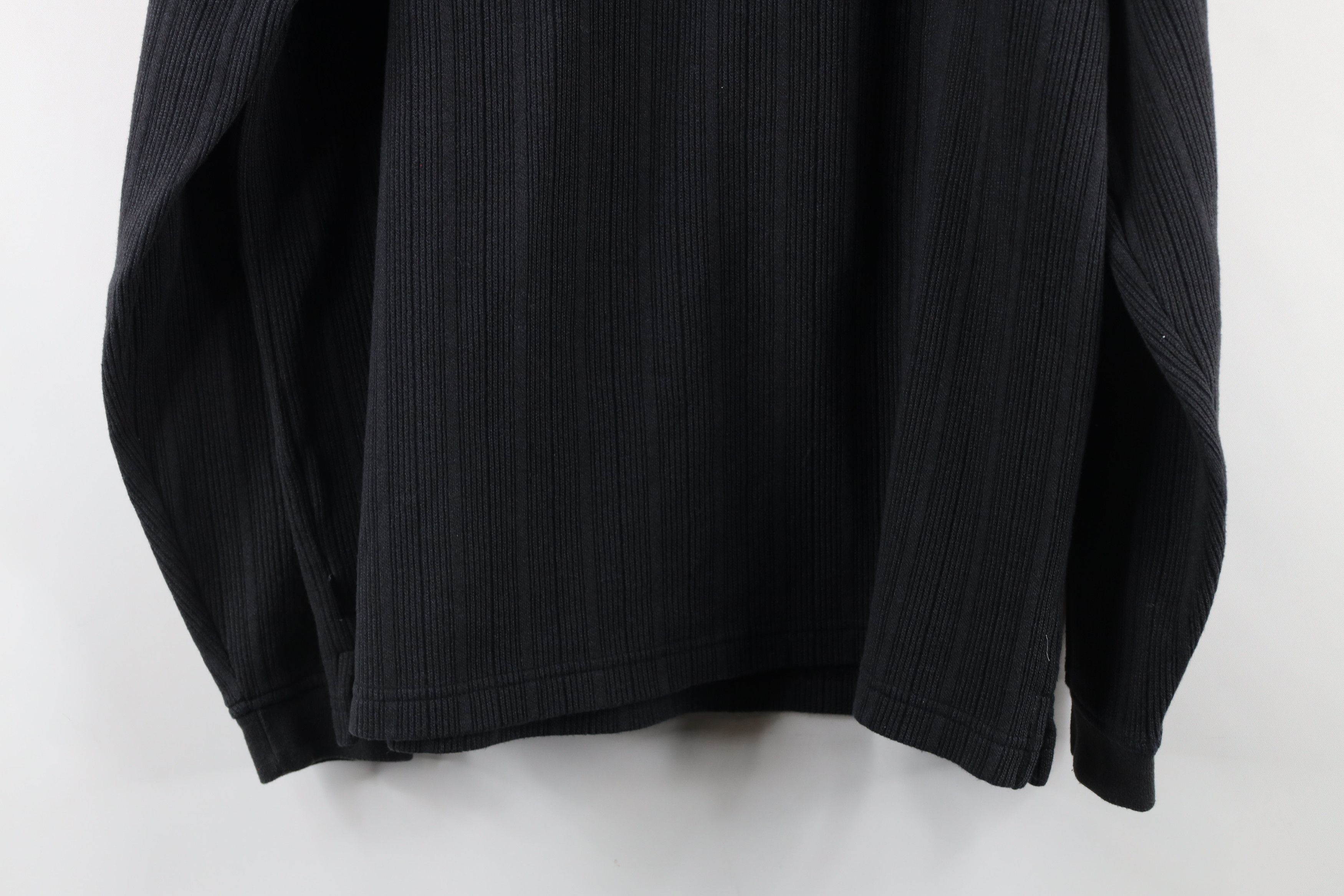 Vintage Vintage 90s Streetwear Ribbed Knit Long Sleeve Rugby Polo Size US M / EU 48-50 / 2 - 10 Thumbnail
