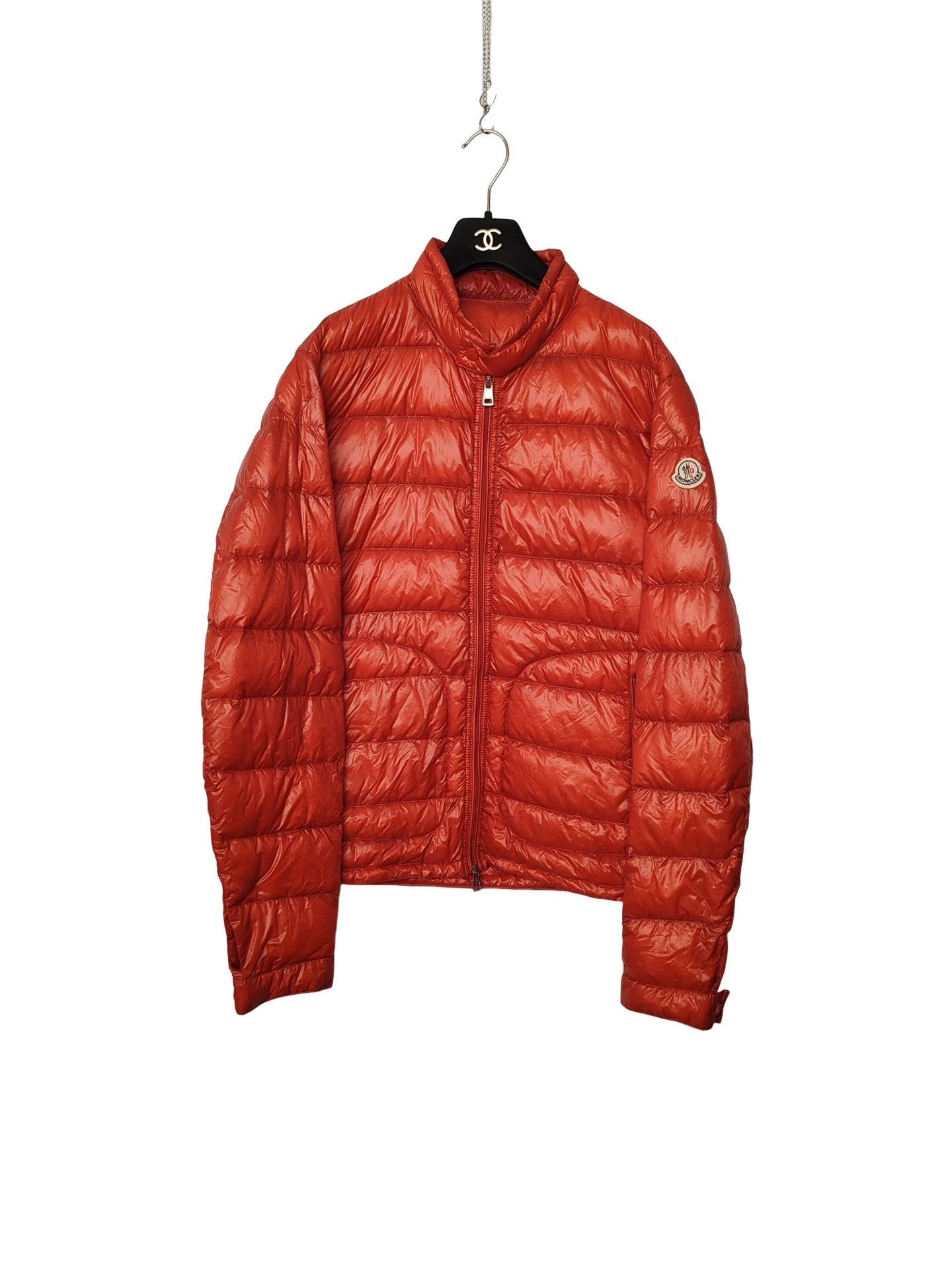 Moncler Moncler Logo Patch Down Jacket Red Size XXL Size US XXL / EU 58 / 5 - 1 Thumbnail