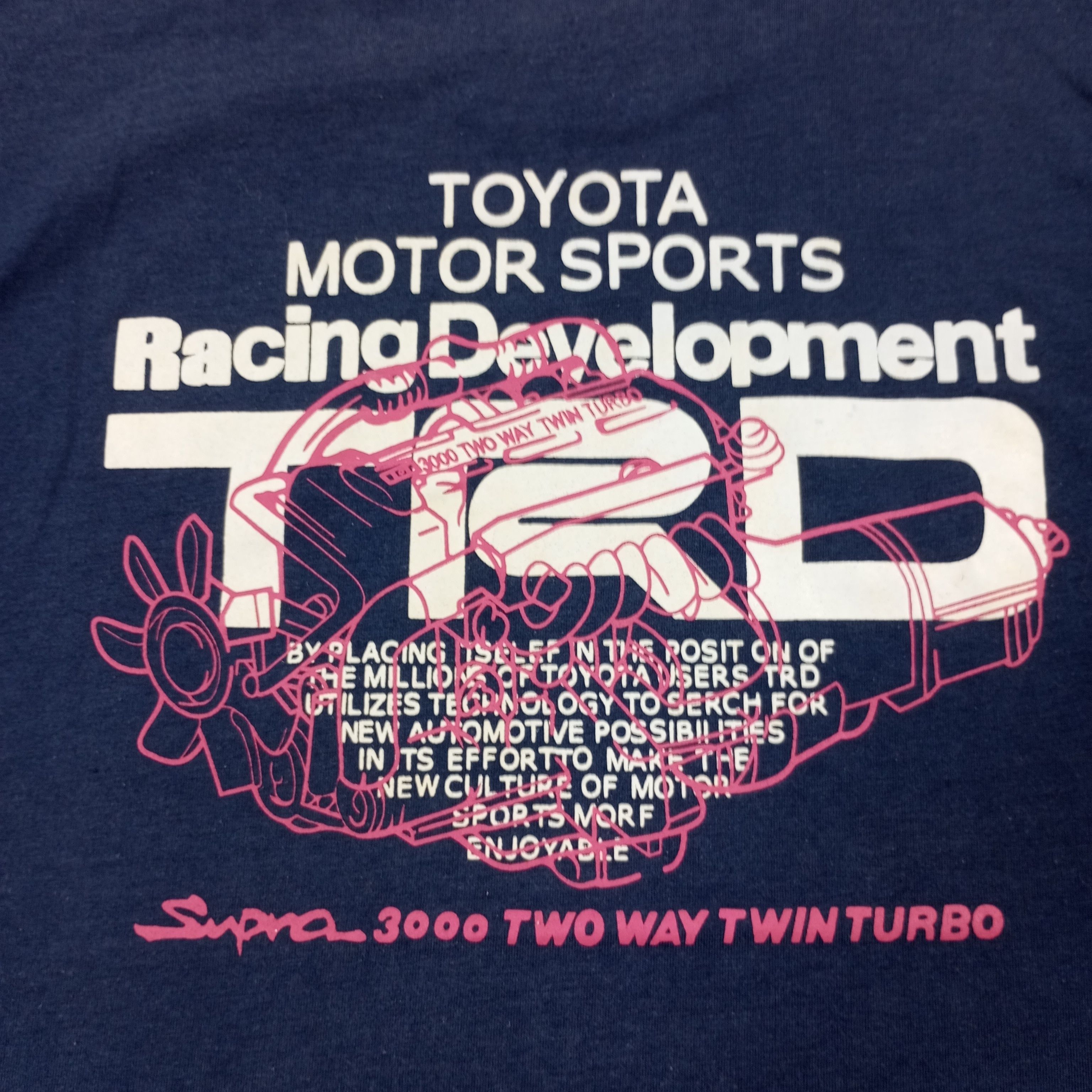Japanese Brand × Vintage TRD Toyota Motorsports Racing Development Japanese Tshirt Size US M / EU 48-50 / 2 - 2 Thumbnail