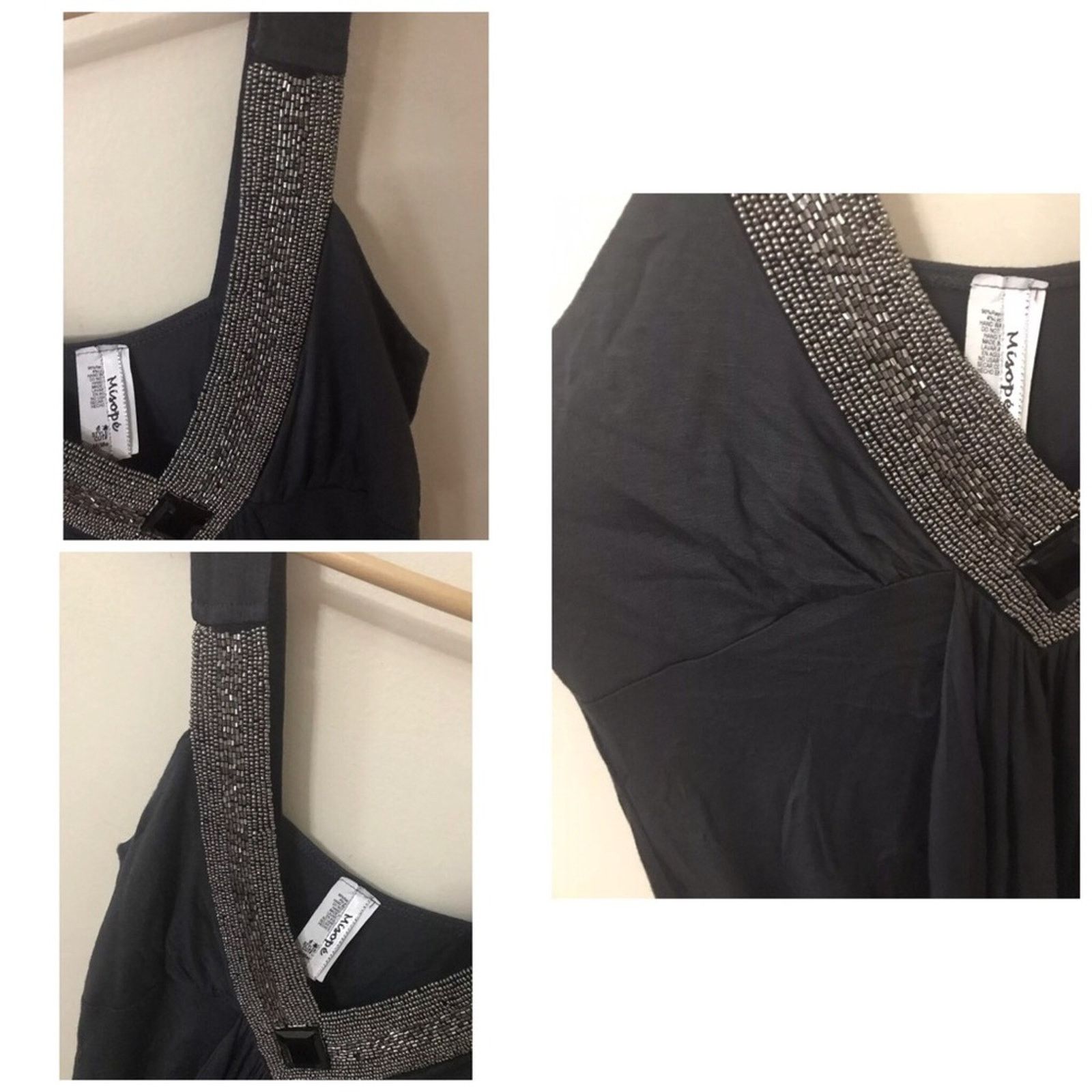 Other Misope Anchor Gray Sleeveless Cocktail Dress Size M / US 6-8 / IT 42-44 - 5 Thumbnail