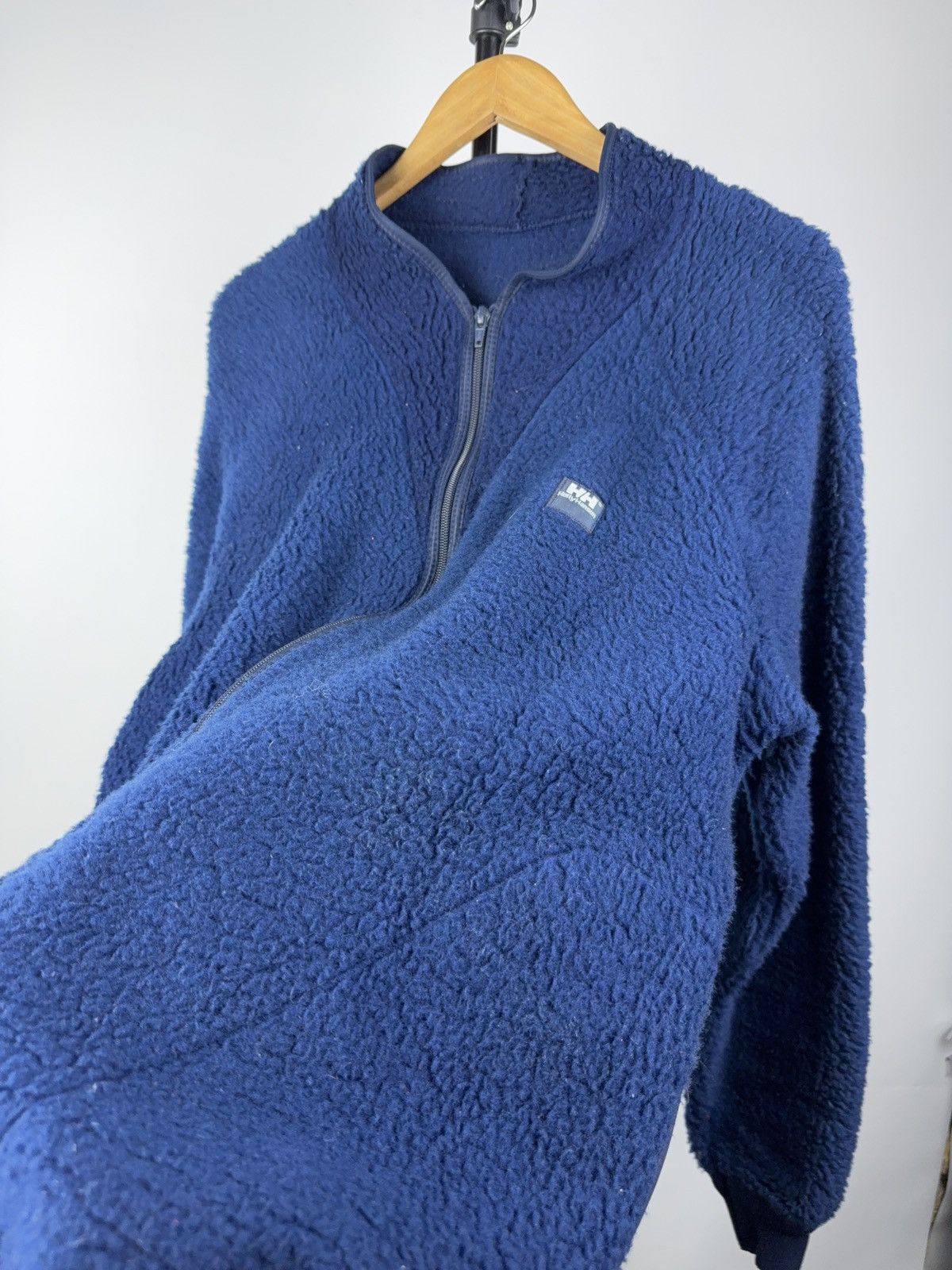 Helly Hansen Retro VNTG Helly Hansen Navy Sherpa Fleece Jacket Outdoor L Size US L / EU 52-54 / 3 - 6 Thumbnail