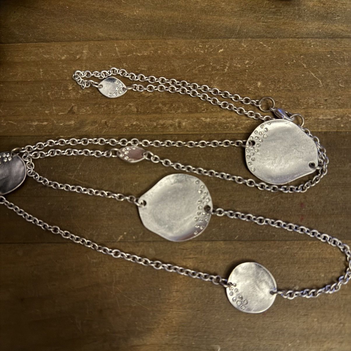 Other Long silver tone station sand dollar necklace Size ONE SIZE - 2 Thumbnail