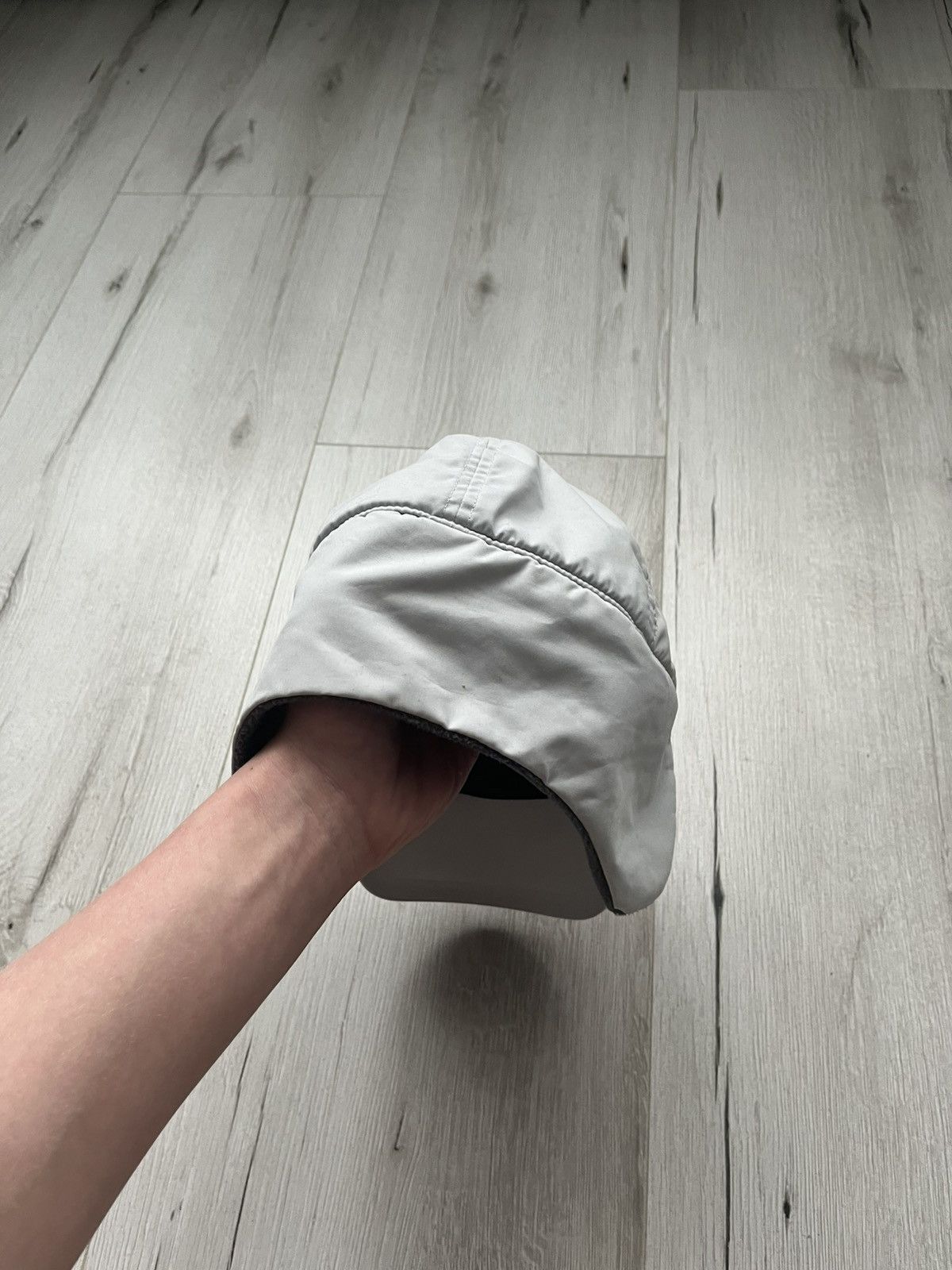 Nike × Vintage RARE 90s Vintage Nike Grey Fleece Hat Cap With Ear Flaps Size ONE SIZE - 5 Thumbnail