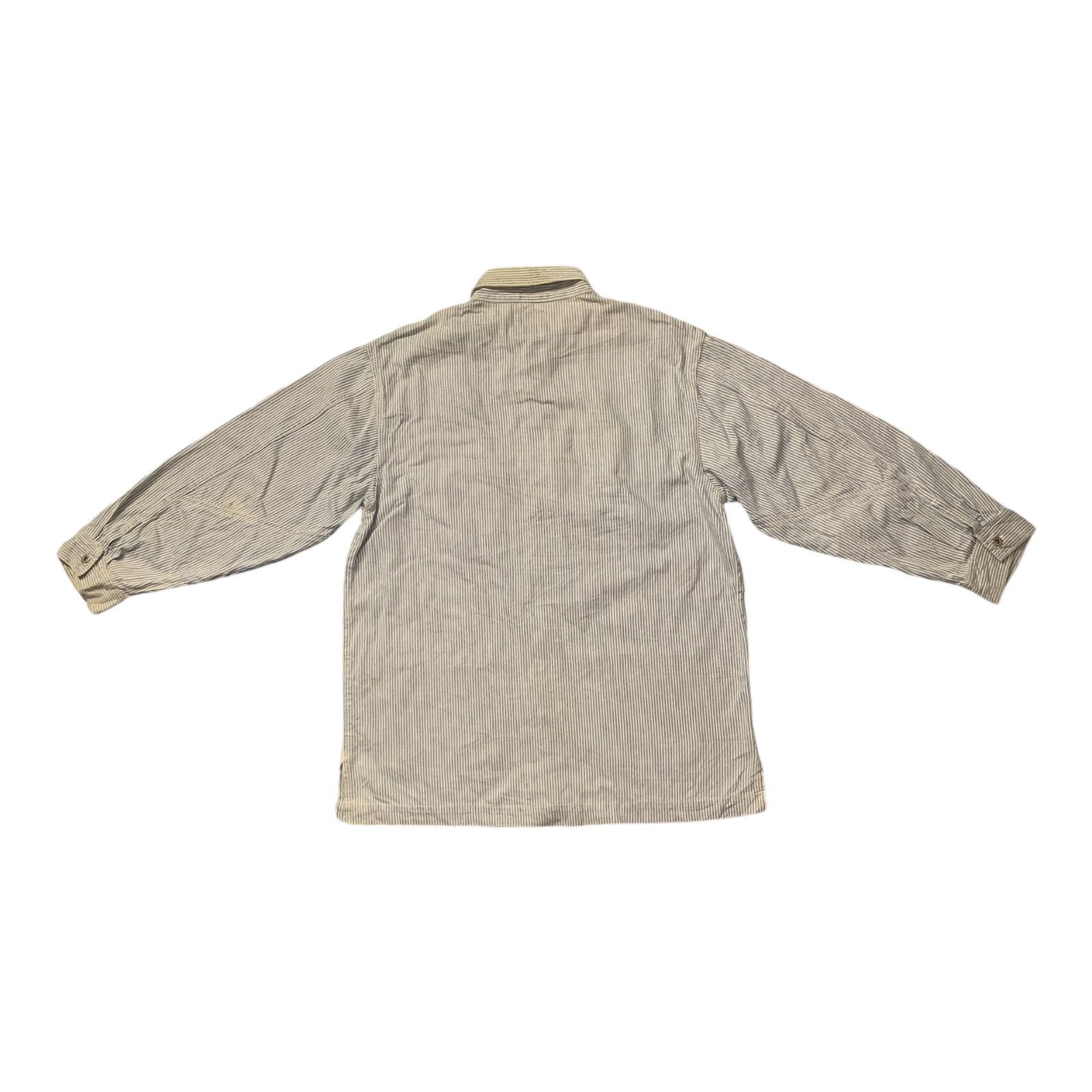 Japanese Brand × Vintage Vintage Not Sunlucas Hickory Stripe Chore Jacket Size US M / EU 48-50 / 2 - 2 Thumbnail