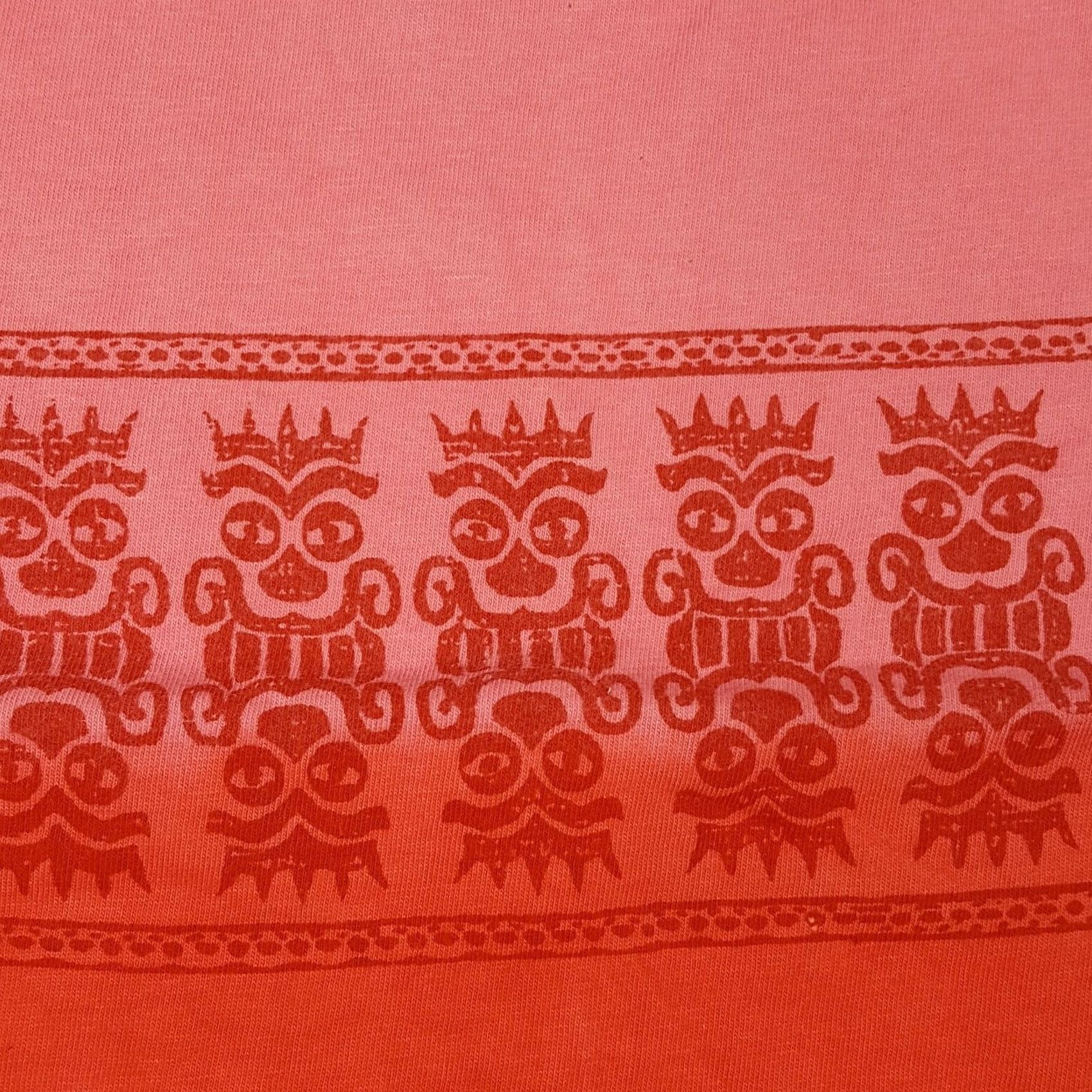 Vintage VINTAGE 90s Pink Tribal Tie-Dye Men's XL Hawaiian Aztec Sports T Shirt Size US XL / EU 56 / 4 - 3 Thumbnail