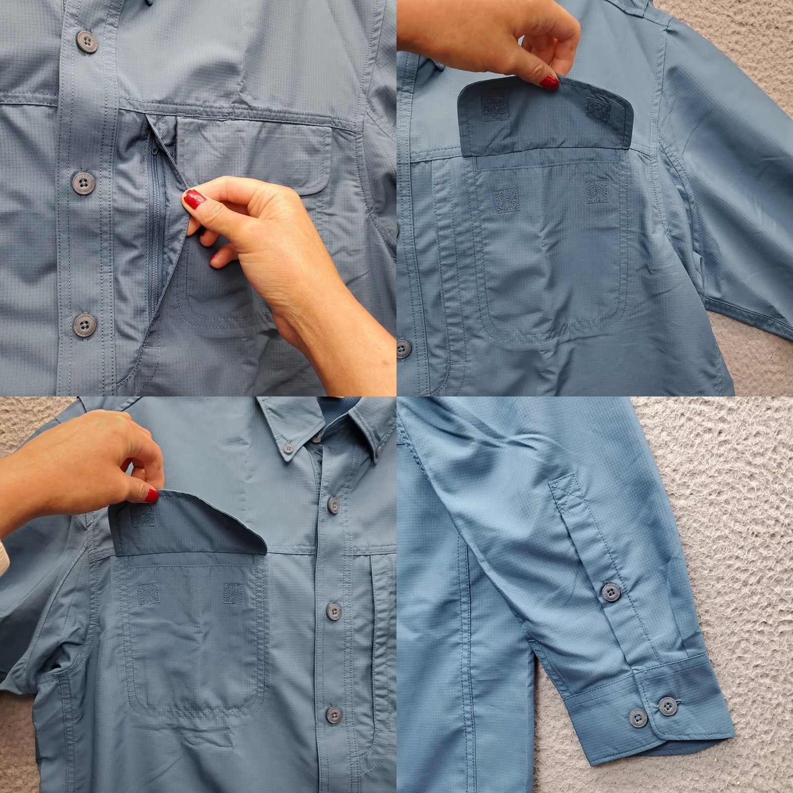 Vintage Duluth Mens Button-Up Shirt L Blue Lightweight Vent Casual Outdoor 90s? Size US L / EU 52-54 / 3 - 8 Thumbnail