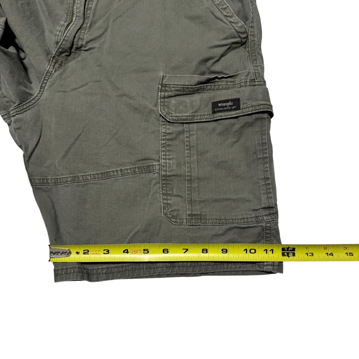 Wrangler Wrangler Olive Green Cotton Blend Cargo Shorts Men's 38 Size US 38 / EU 54 - 9 Thumbnail