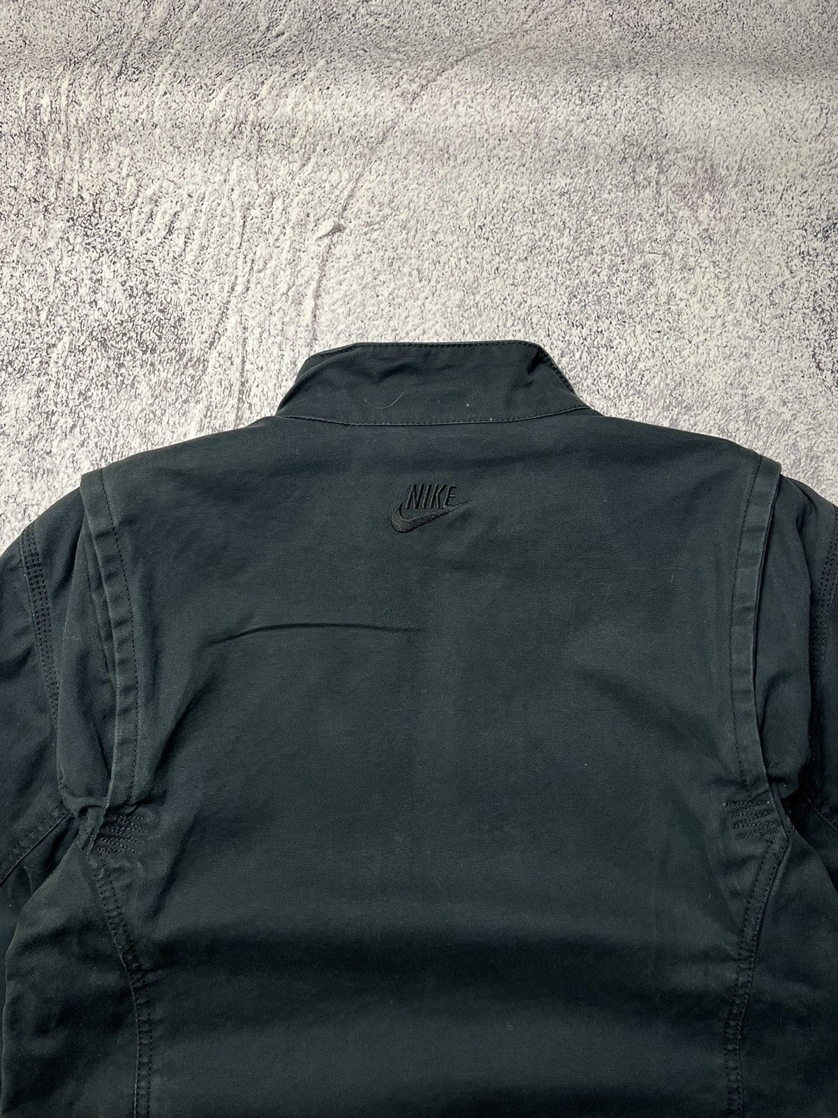 Nike Vintage Nike Denim Jacket omber Rare Pocket Zip Size L/ Size US M / EU 48-50 / 2 - 24 Thumbnail