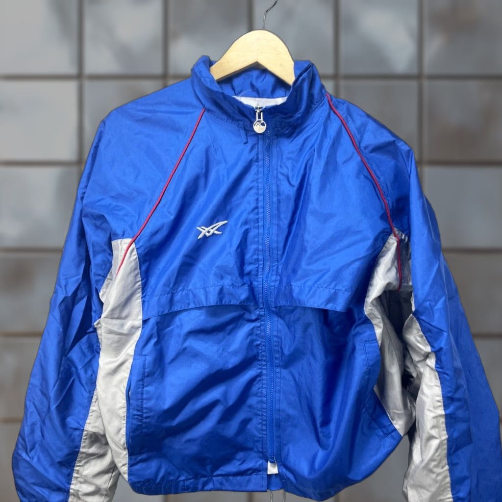 Asics VINTAGE 90s ASICS Jacket Windbreaker Small Blue Mens Size US S / EU 44-46 / 1 - 1 Thumbnail