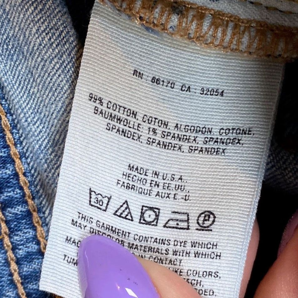 Vintage Pilcro and the Letterpress Womens Jeans Blue Denim Cropped Ankle Stretch 26 Size 26" / US 2 / IT 38 - 6 Thumbnail