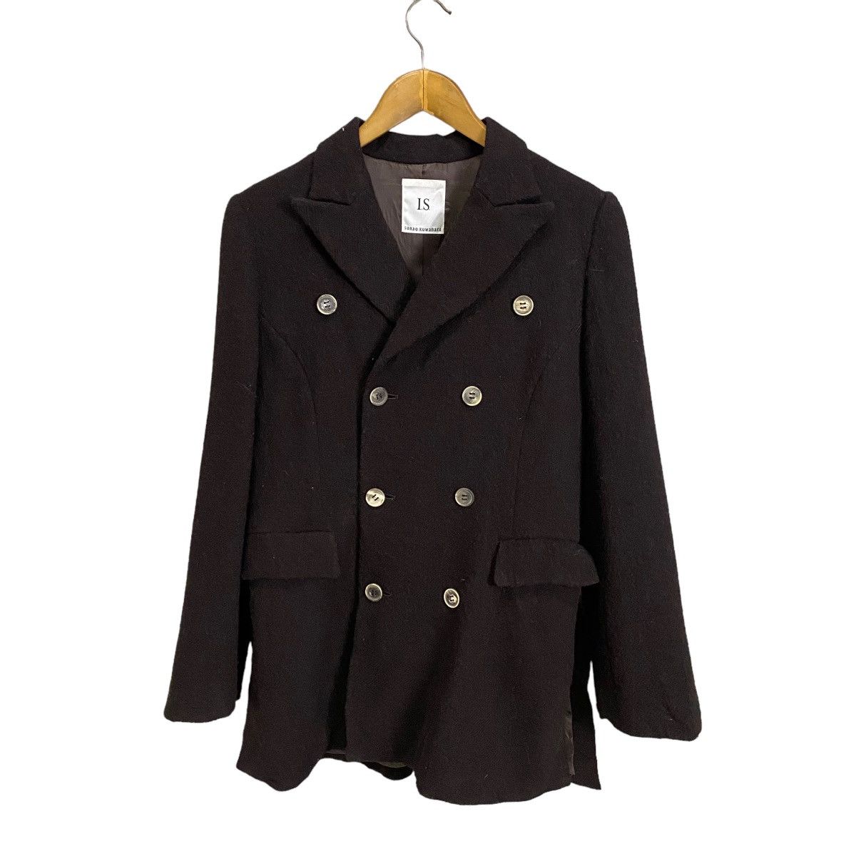 Issey Miyake × Japanese Brand ISSEY MIKAYE i.S SUNAOKUWAHARA DOUBLE BREAST COAT Size US L / EU 52-54 / 3 - 10 Thumbnail