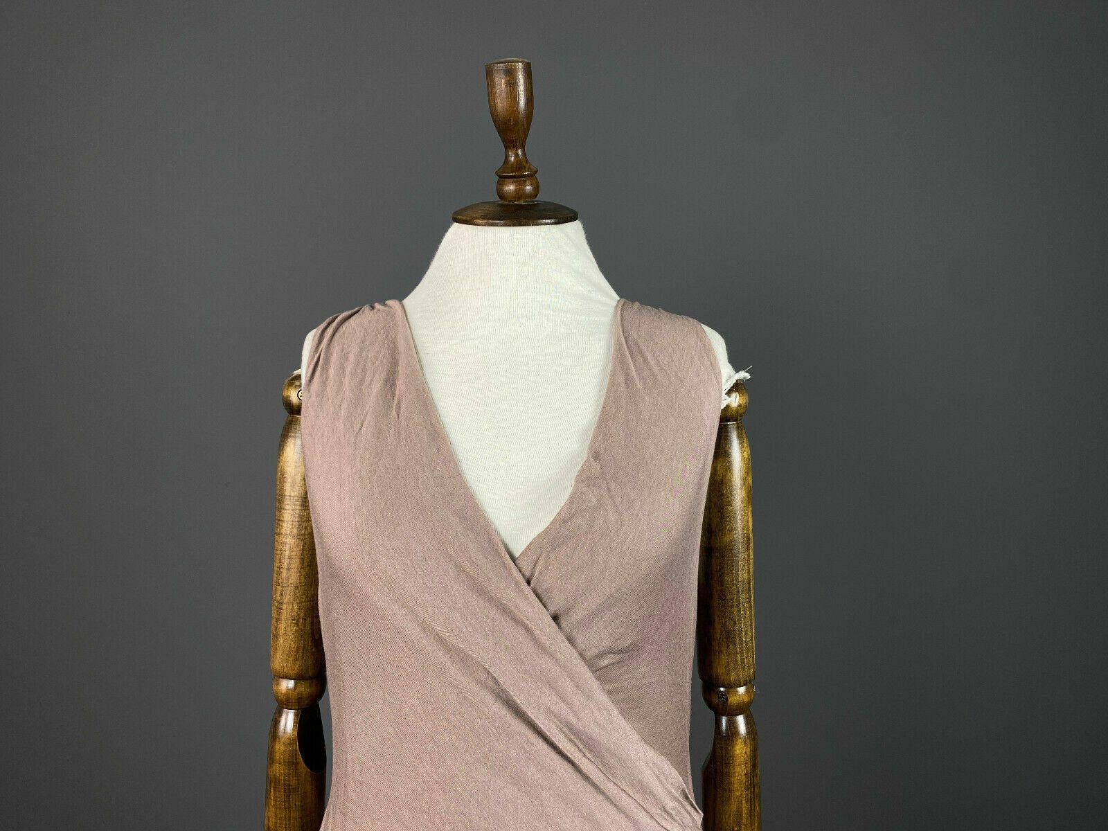 Polo Ralph Lauren Ladies Ralph Lauren Beige Cotton V-Neck Bodycon Dress Size L Size L / US 10 / IT 46 - 2 Thumbnail