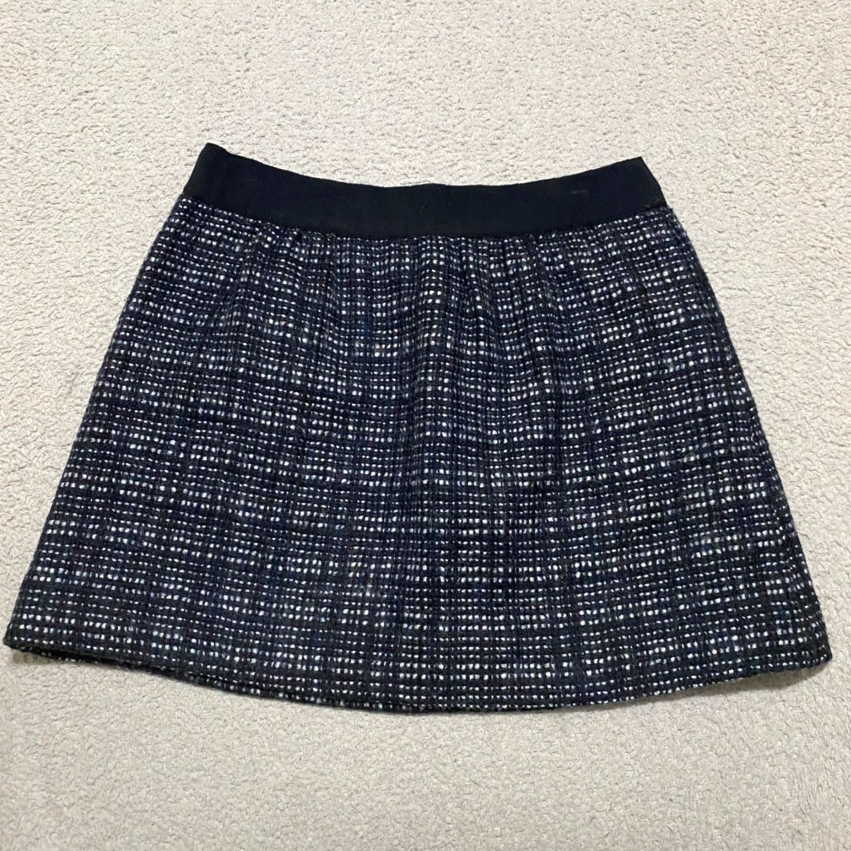 J.Crew J. Crew Skirt sz 6 Multicolor Plaid Tweed Wool Blend Mini Pockets Lined Womens Size 28" / US 6 / IT 42 - 2 Thumbnail