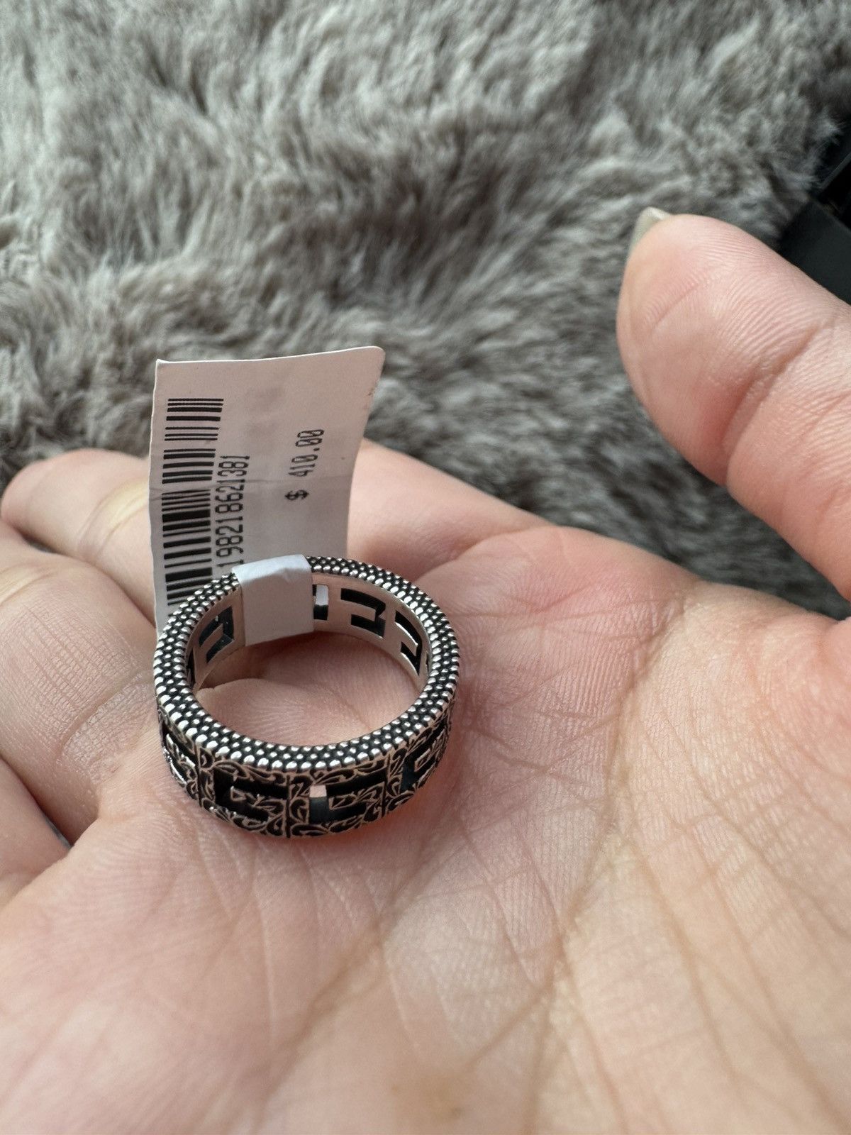 Gucci New Authentic Gucci G Cube Sterling Silver Ring 925 SIZE 6 Size ONE SIZE - 8 Thumbnail
