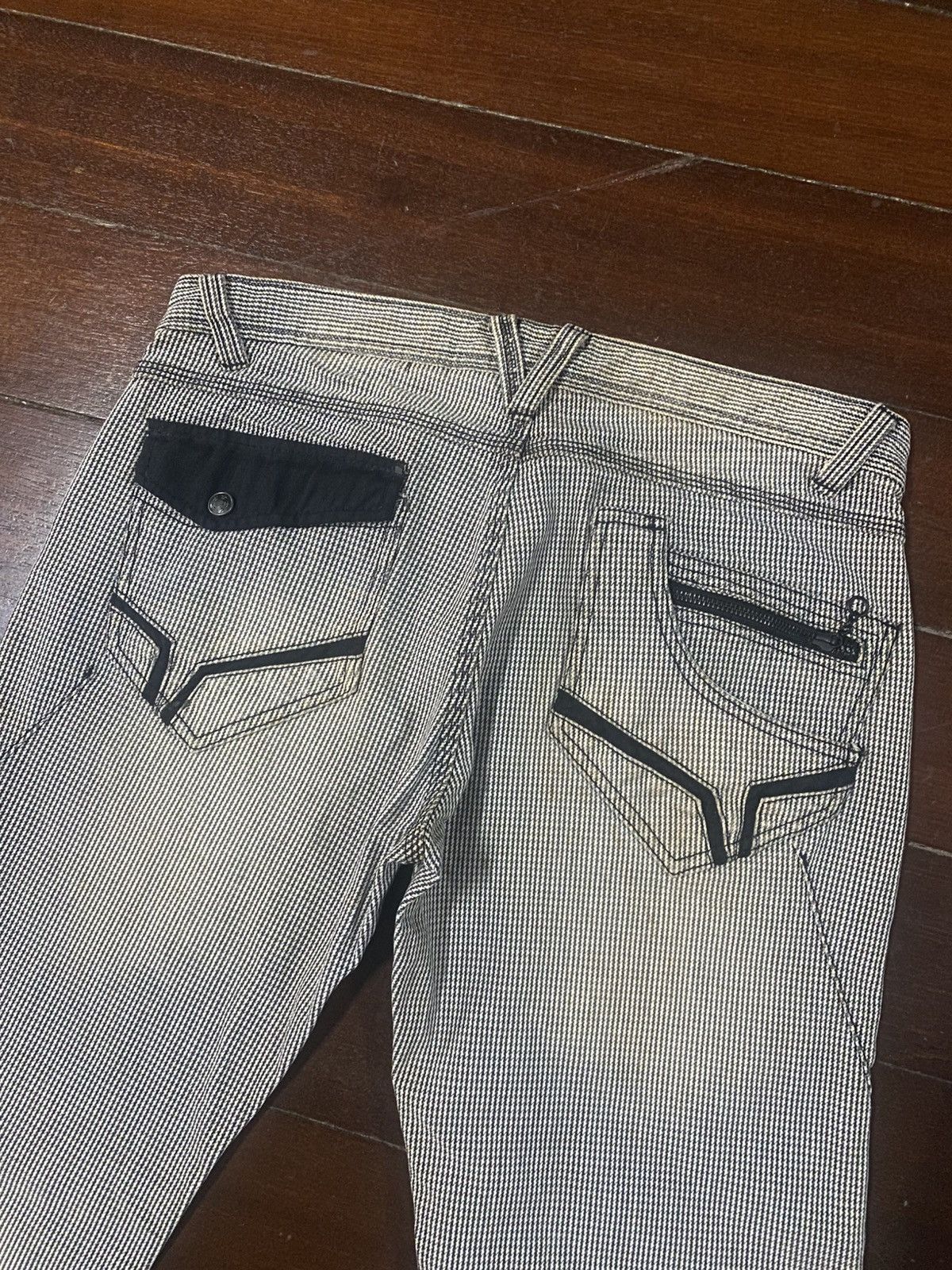 If Six Was Nine 💥rare💥 Hideways Nicole Washed flare Denim Jeans nice feded Size US 35 - 11 Thumbnail