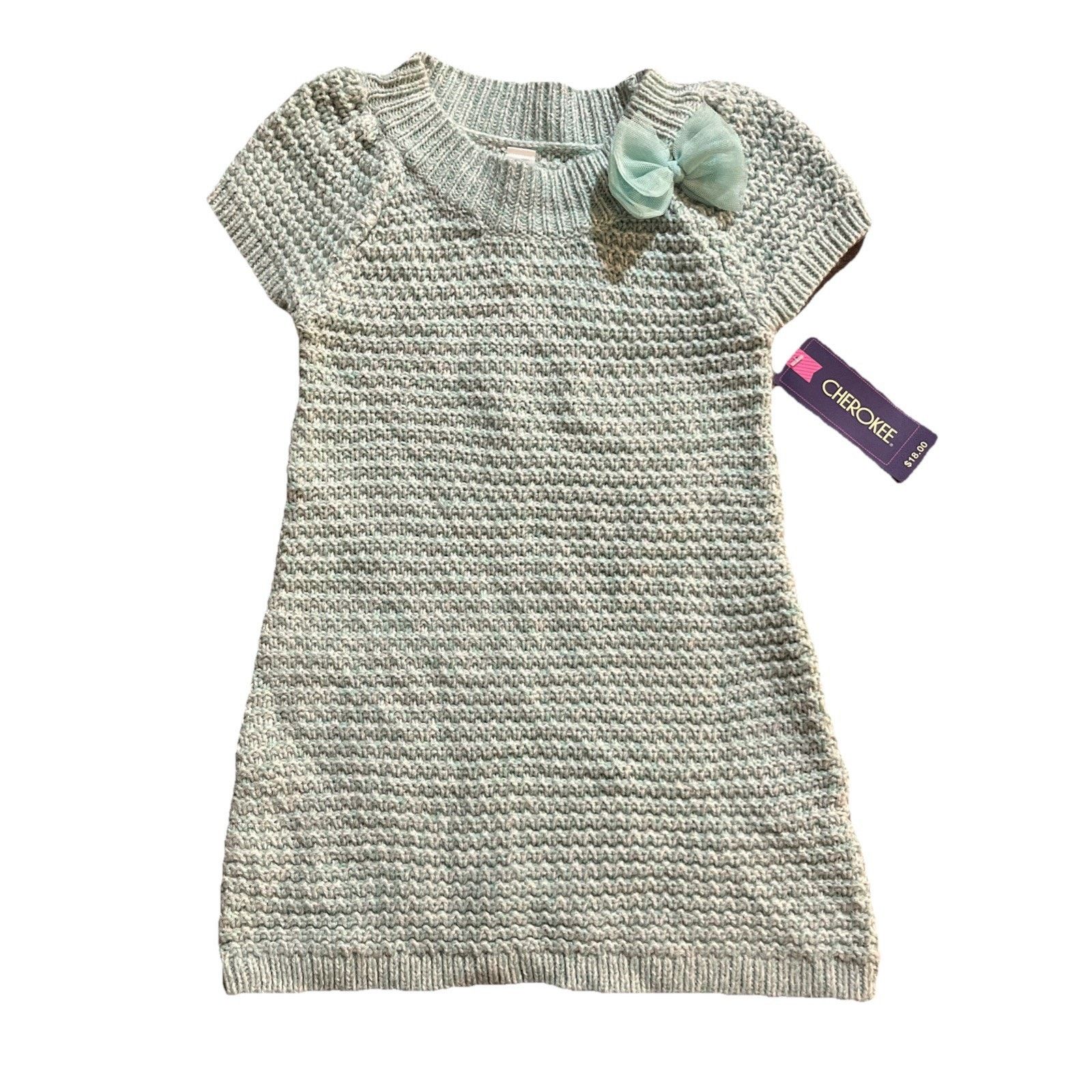 Cherokee Cherokee Dress Short Sleeve Girls 3T Sparkly Green NWT Size XS / US 0-2 / IT 36-38 - 1 Thumbnail