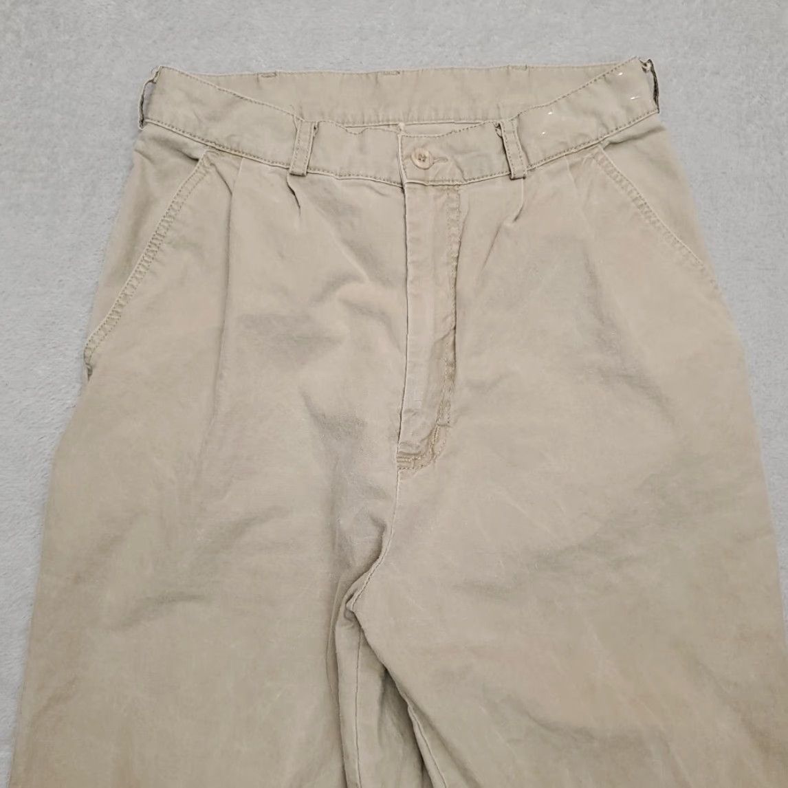 Vintage VINTAGE L.L.Bean Pants Womens 8 Chino Beige Lightweight Casual Front Pleated 32in Inseam Womens Size 30" / US 8 / IT 44 - 2 Thumbnail