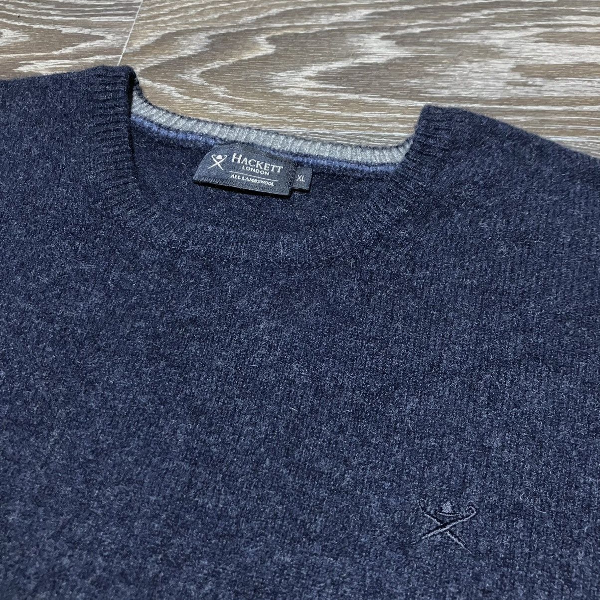 Hackett HACKETT London Embroidered Logo Lambswool Crewneck Sweater Size US XL / EU 56 / 4 - 5 Thumbnail